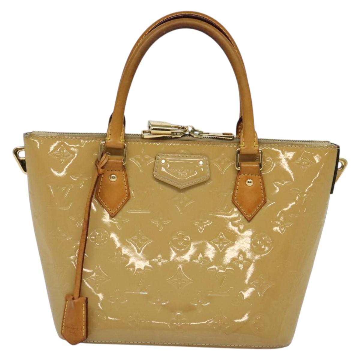 LOUIS VUITTON Vernis Montebello PM Hand Bag 2way Dunne M90167 LV Auth BD2221