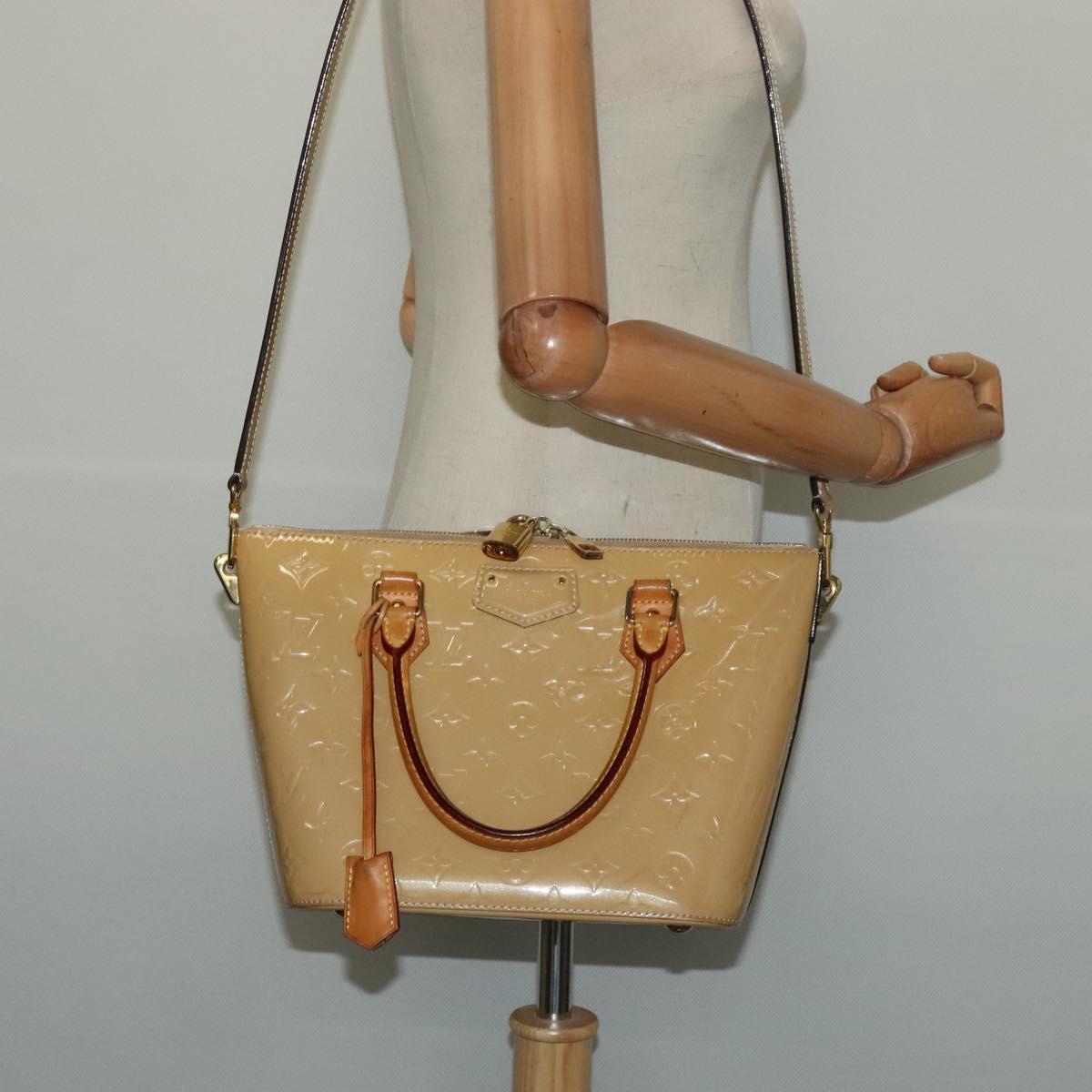 LOUIS VUITTON Vernis Montebello PM Hand Bag 2way Dunne M90167 LV Auth BD2221