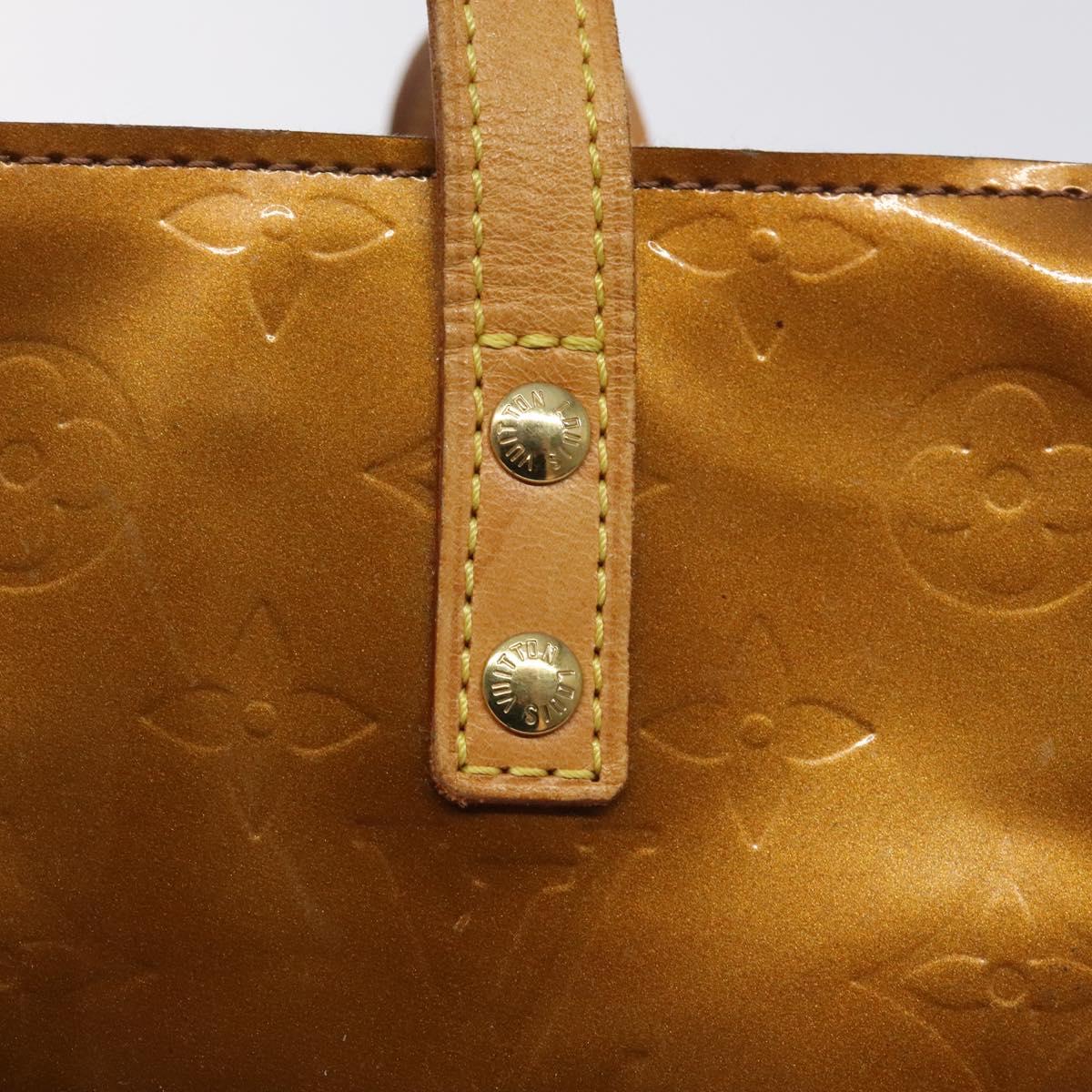 LOUIS VUITTON Monogram Vernis Reade PM Hand Bag Bronze M91146 LV Auth BD2222