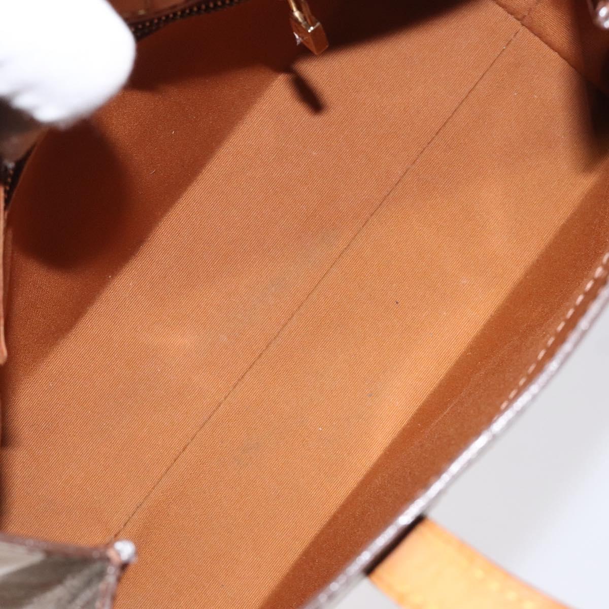 LOUIS VUITTON Monogram Vernis Reade PM Hand Bag Bronze M91146 LV Auth BD2222