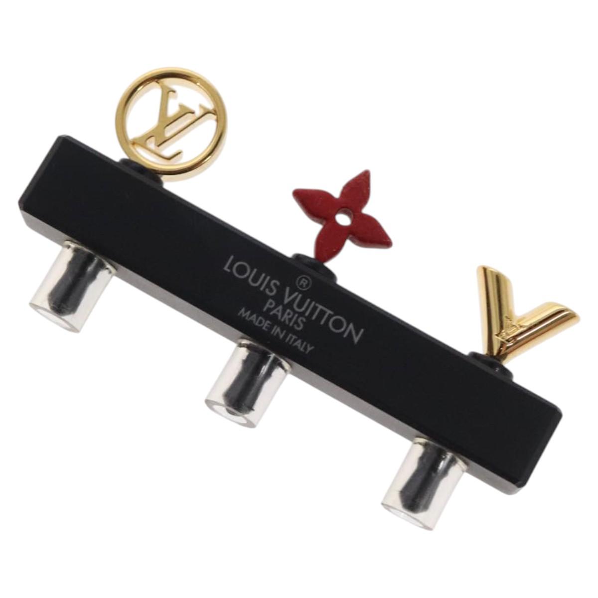 LOUIS VUITTON Earphone jack metal Gold M61014 LV Auth BD2256