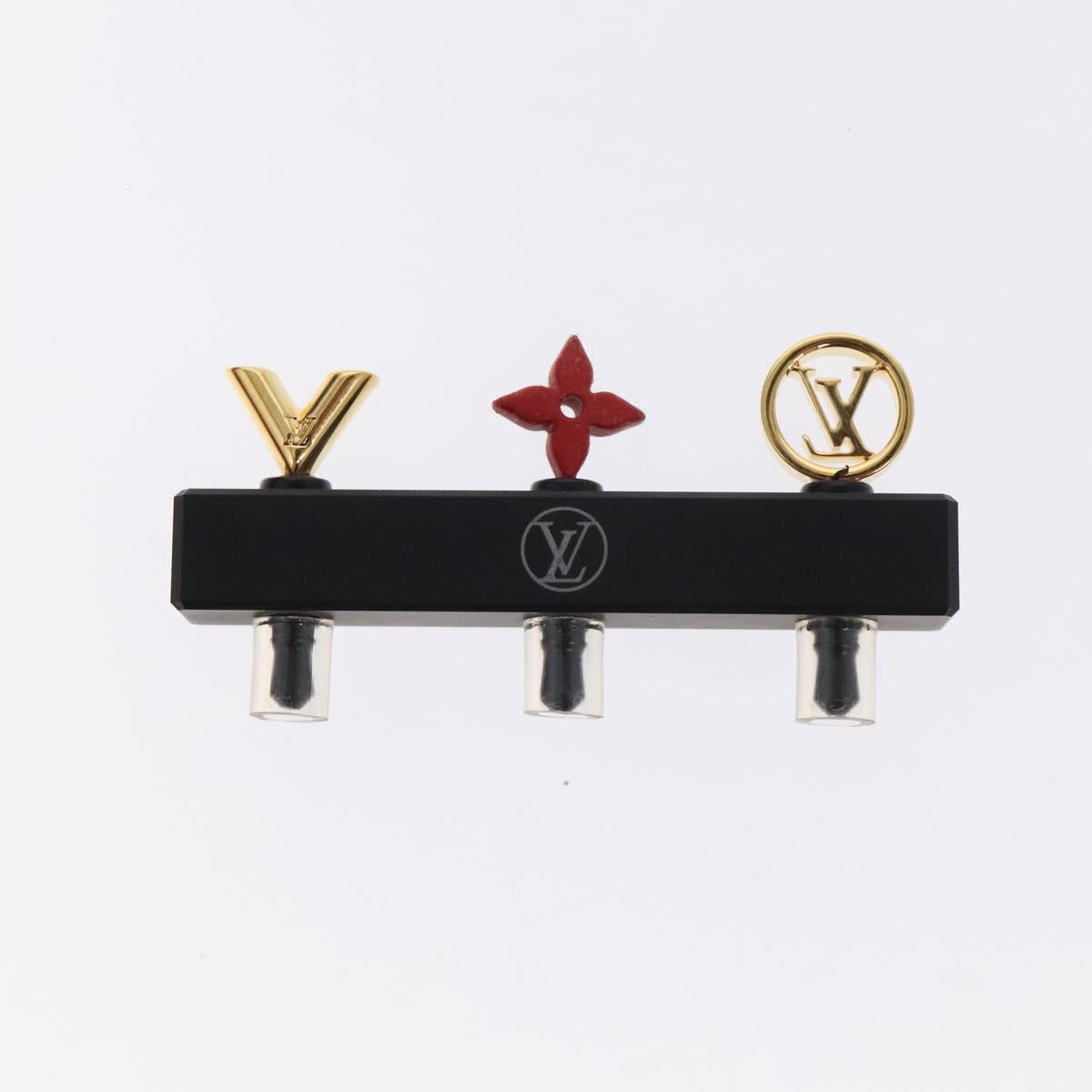 LOUIS VUITTON Earphone jack metal Gold M61014 LV Auth BD2256