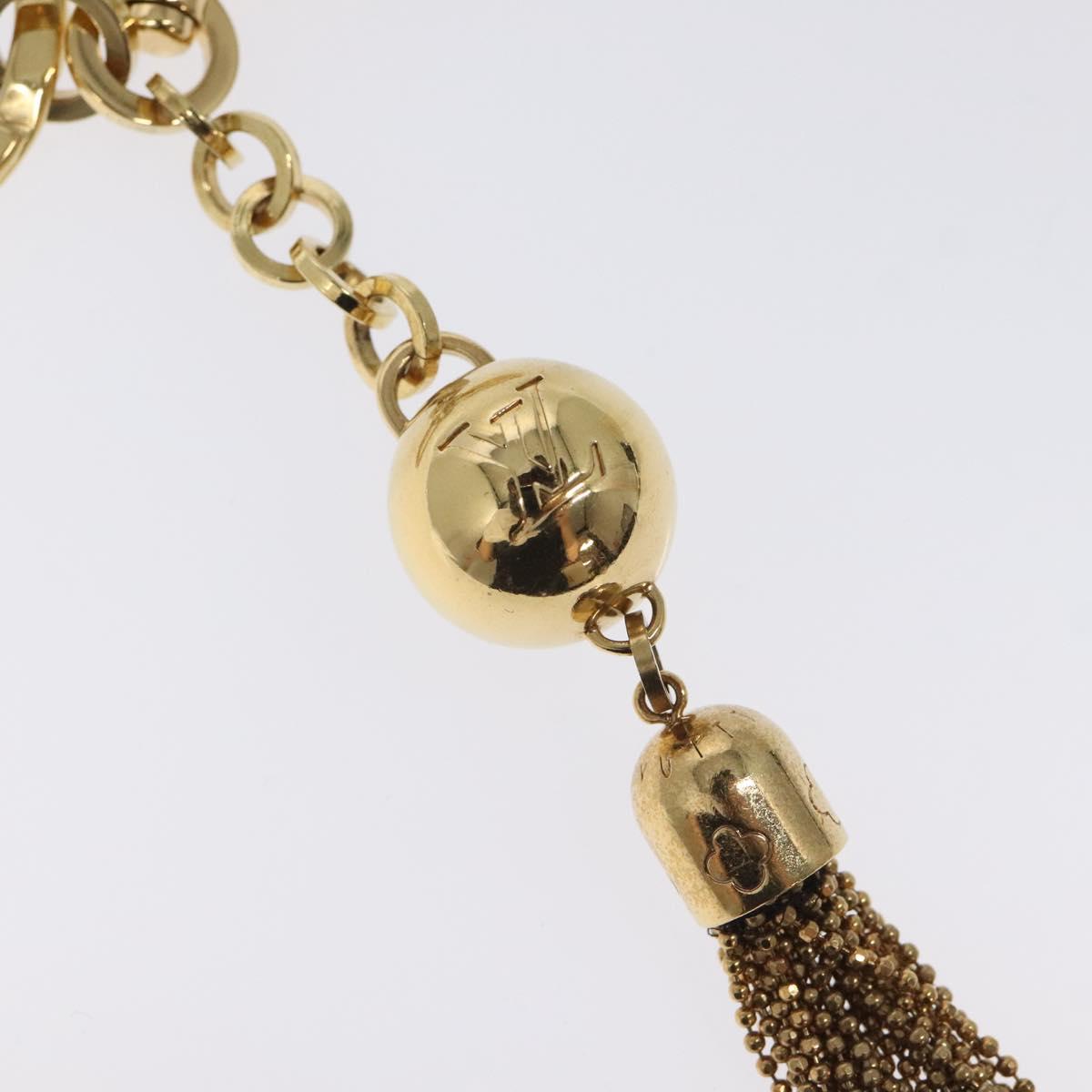 LOUIS VUITTON Porte Cles Swing Key Holder metal Gold M65997 LV Auth BD2258