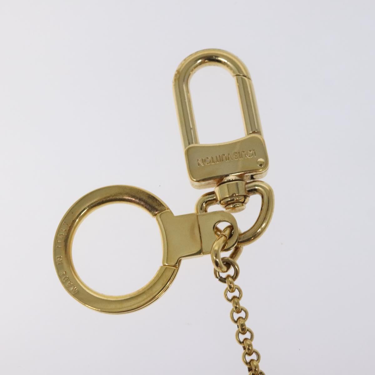 LOUIS VUITTON Porte Cles Jack & Lucy Key Holder White Orange M65377 Auth BD2266