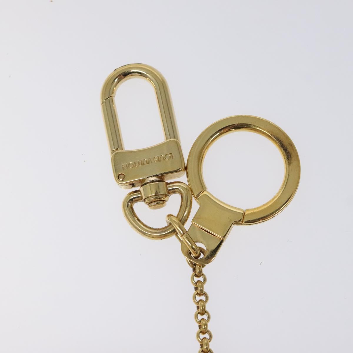 LOUIS VUITTON Porte Cles Jack & Lucy Key Holder White Orange M65377 Auth BD2266