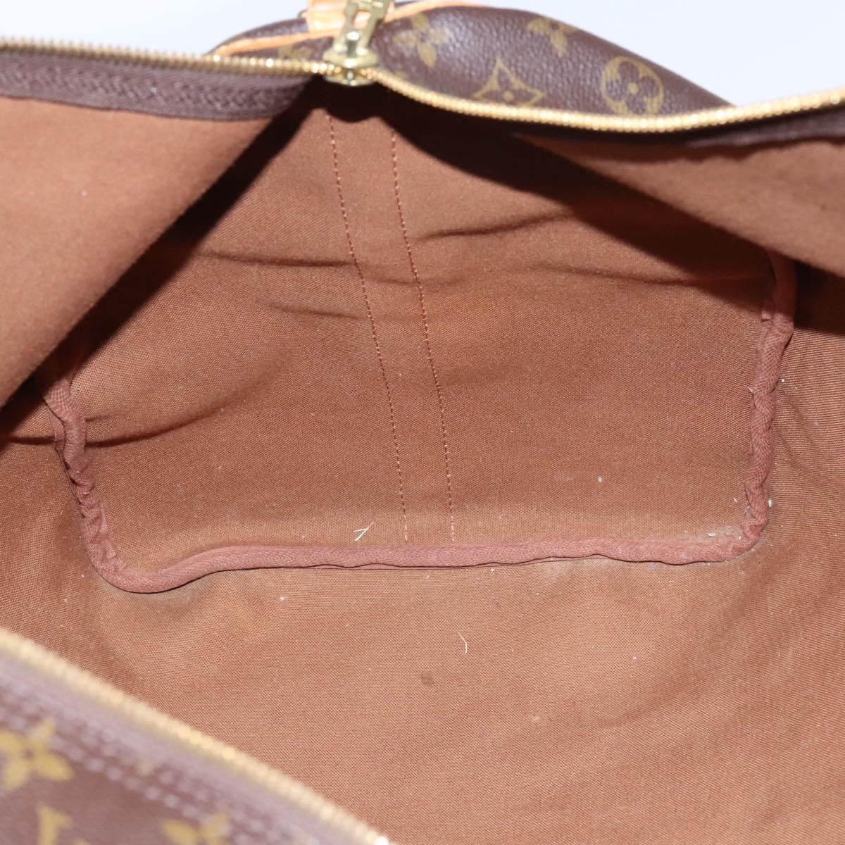 LOUIS VUITTON Monogram Keepall Bandouliere 60 Boston Bag M41412 LV Auth BD227