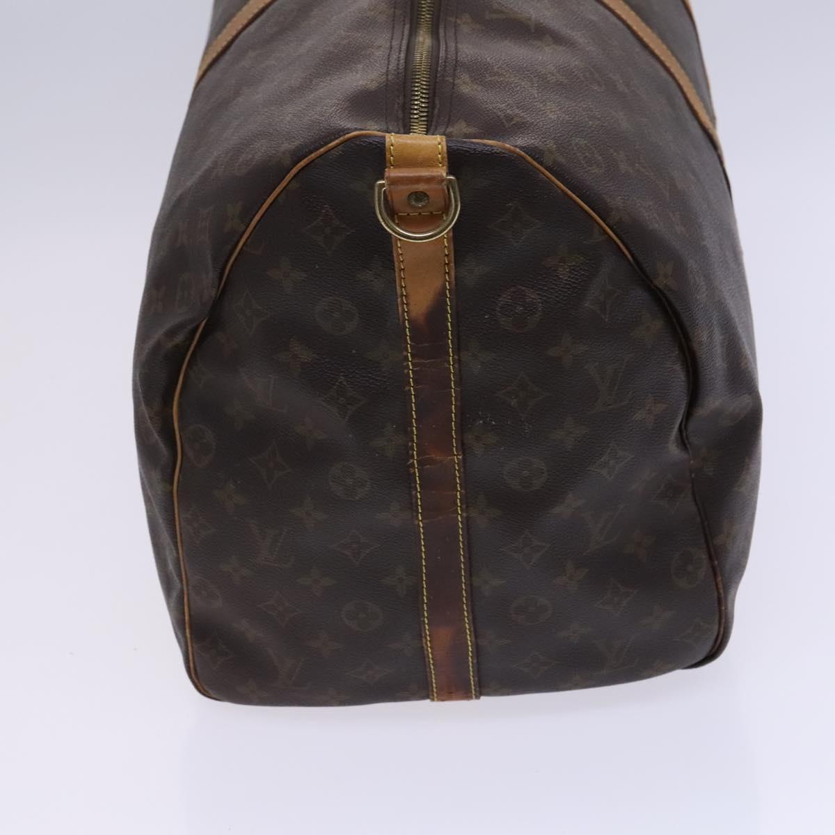 LOUIS VUITTON Monogram Keepall Bandouliere 60 Boston Bag M41412 LV Auth BD227