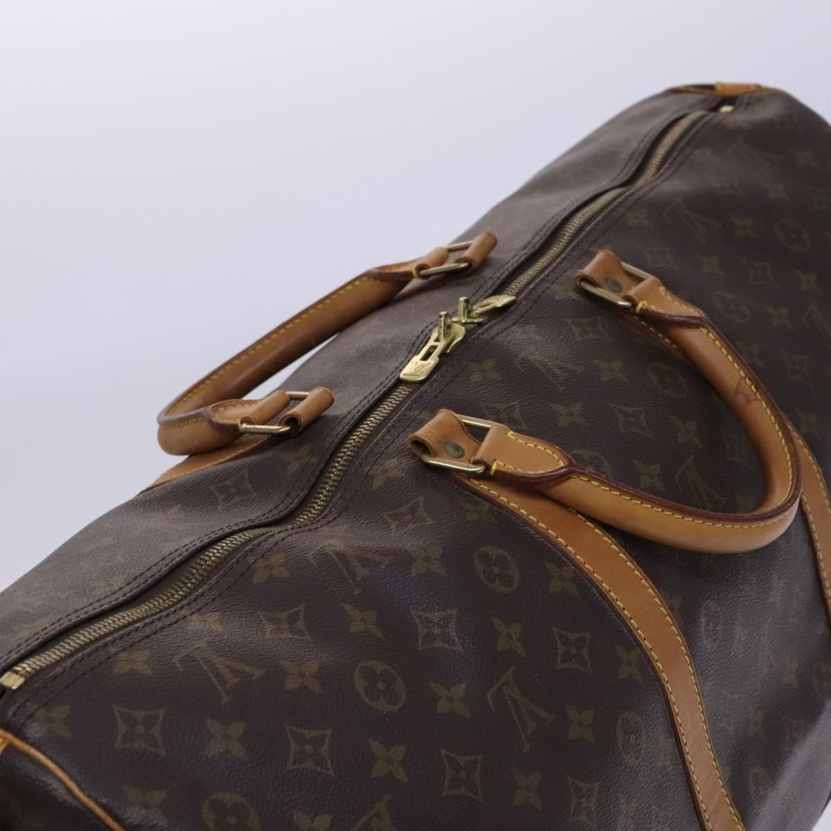 LOUIS VUITTON Monogram Keepall Bandouliere 60 Boston Bag M41412 LV Auth BD227