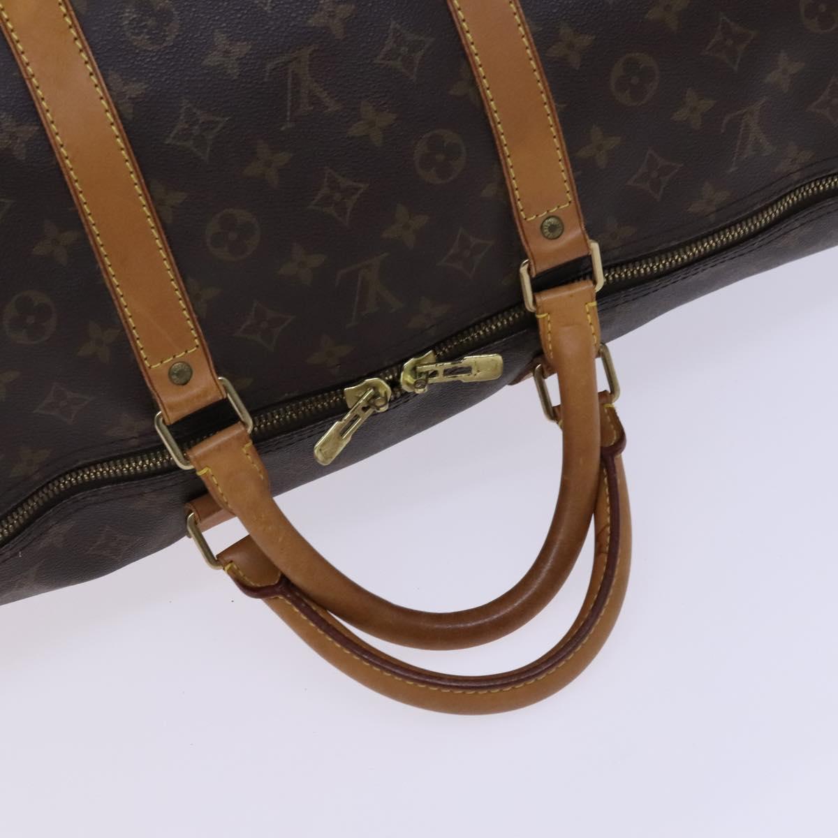 LOUIS VUITTON Monogram Keepall Bandouliere 60 Boston Bag M41412 LV Auth BD227