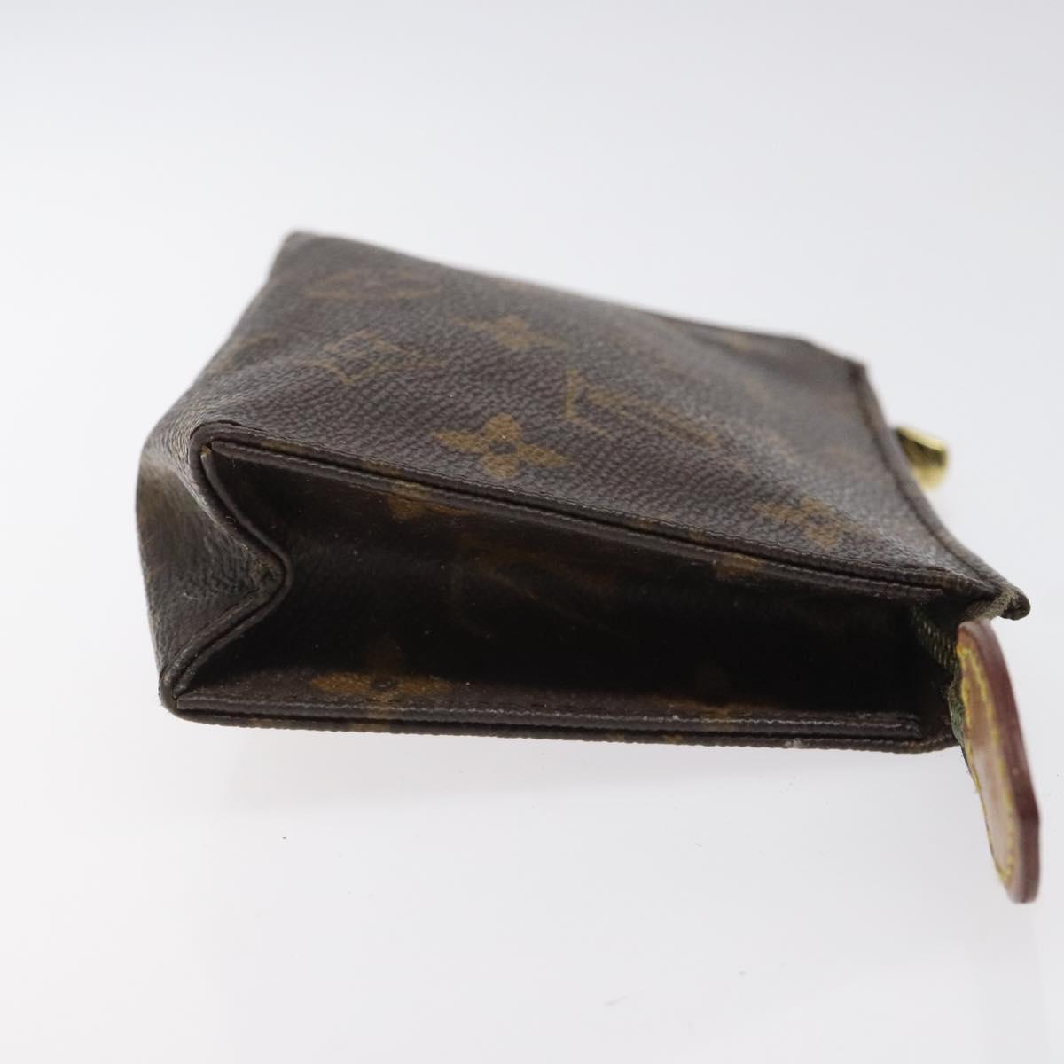 LOUIS VUITTON Monogram Poche Toilette 15 Pouch M47546 LV Auth BD2274