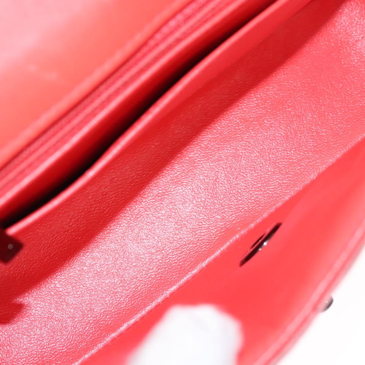 CHANEL Matelasse Chain Shoulder Bag Velor Pink CC Auth BD244V