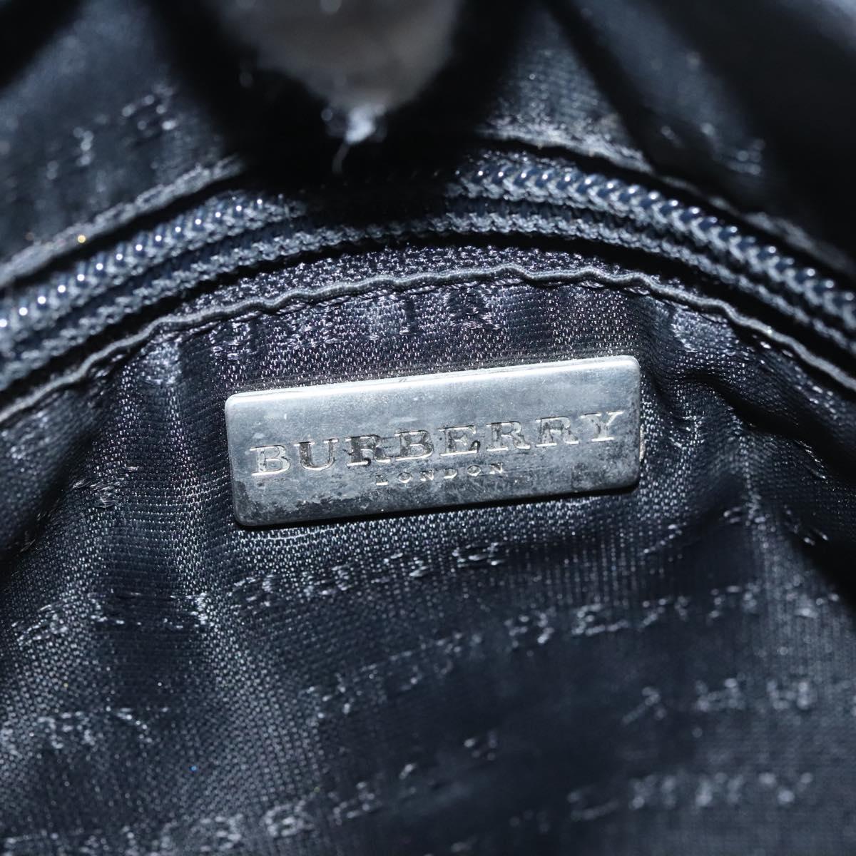 BURBERRY Nova Check Hand Bag PVC Beige Auth BD255