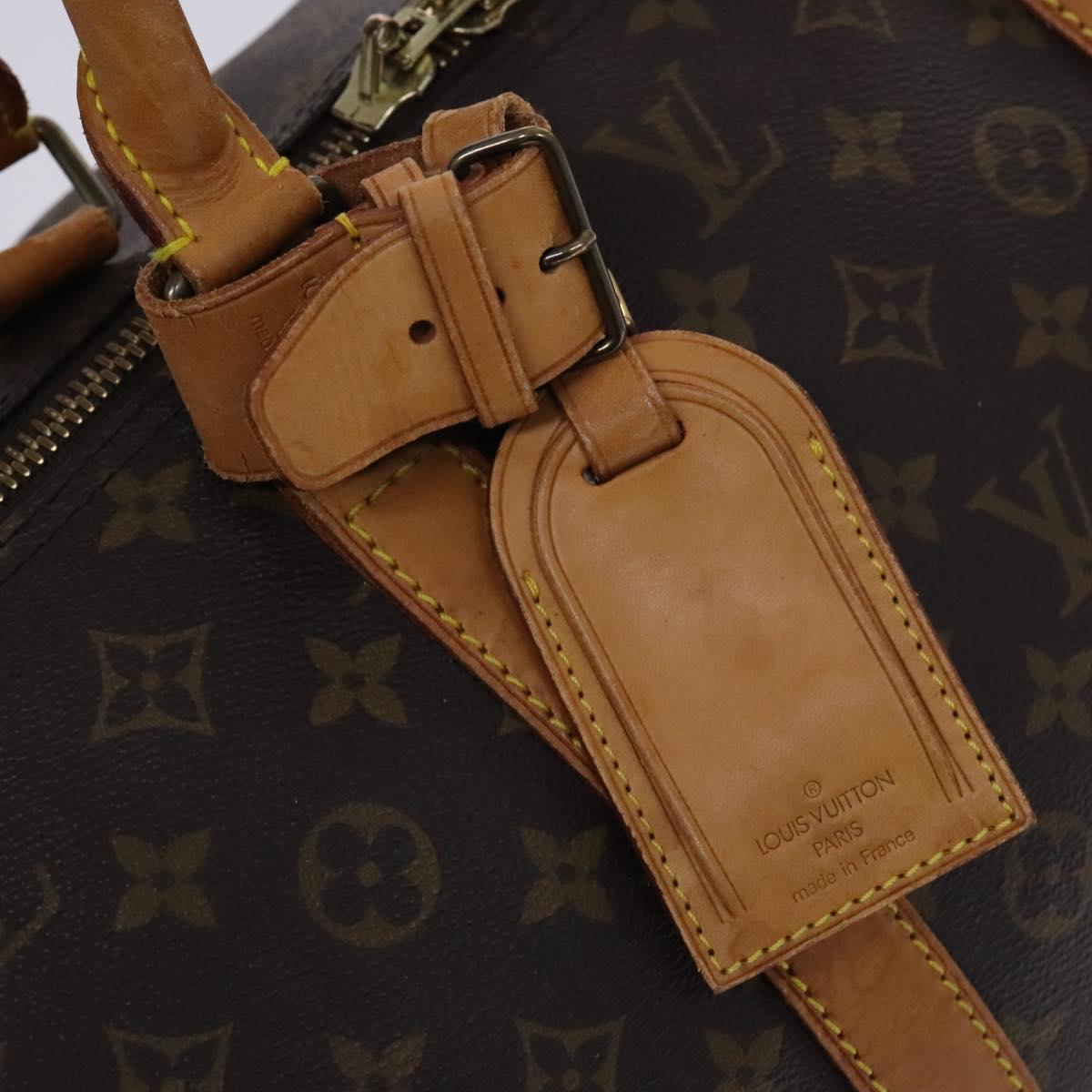 LOUIS VUITTON Monogram Keepall Bandouliere 60 Boston Bag M41412 LV Auth BD263