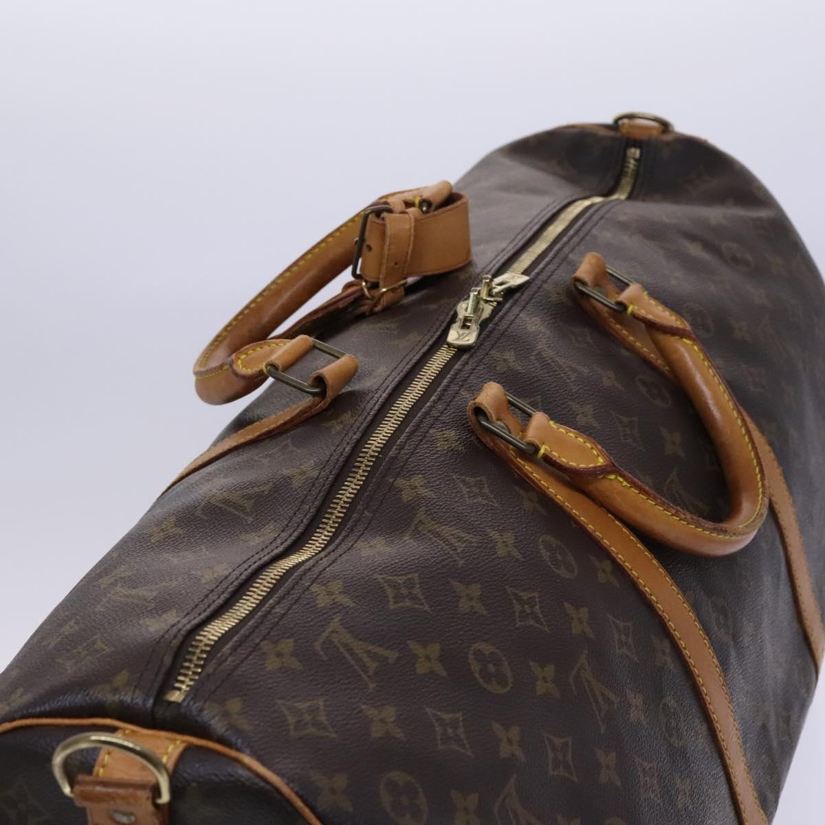 LOUIS VUITTON Monogram Keepall Bandouliere 60 Boston Bag M41412 LV Auth BD263