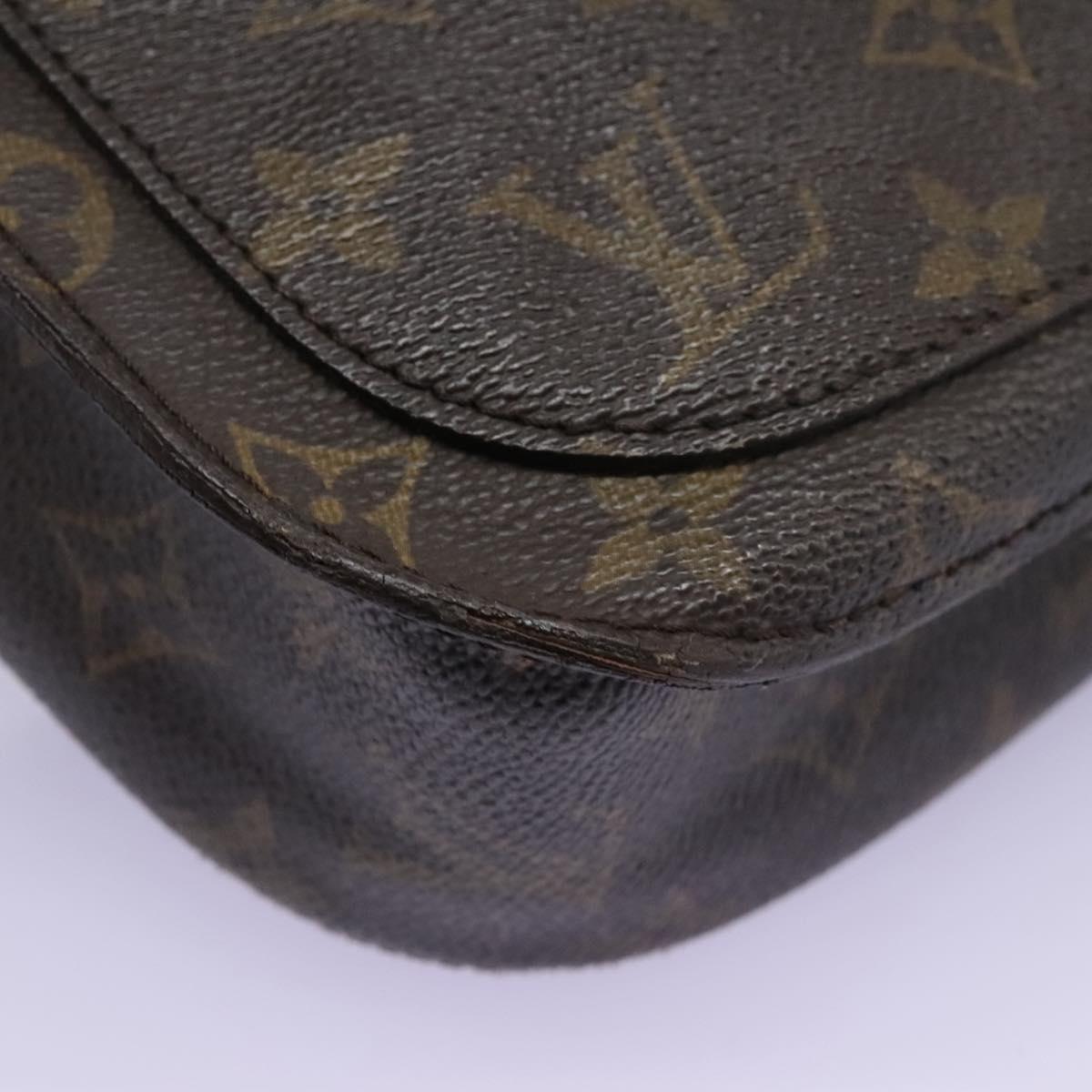 LOUIS VUITTON Monogram Saint Cloud GM Shoulder Bag M51242 LV Auth BD275