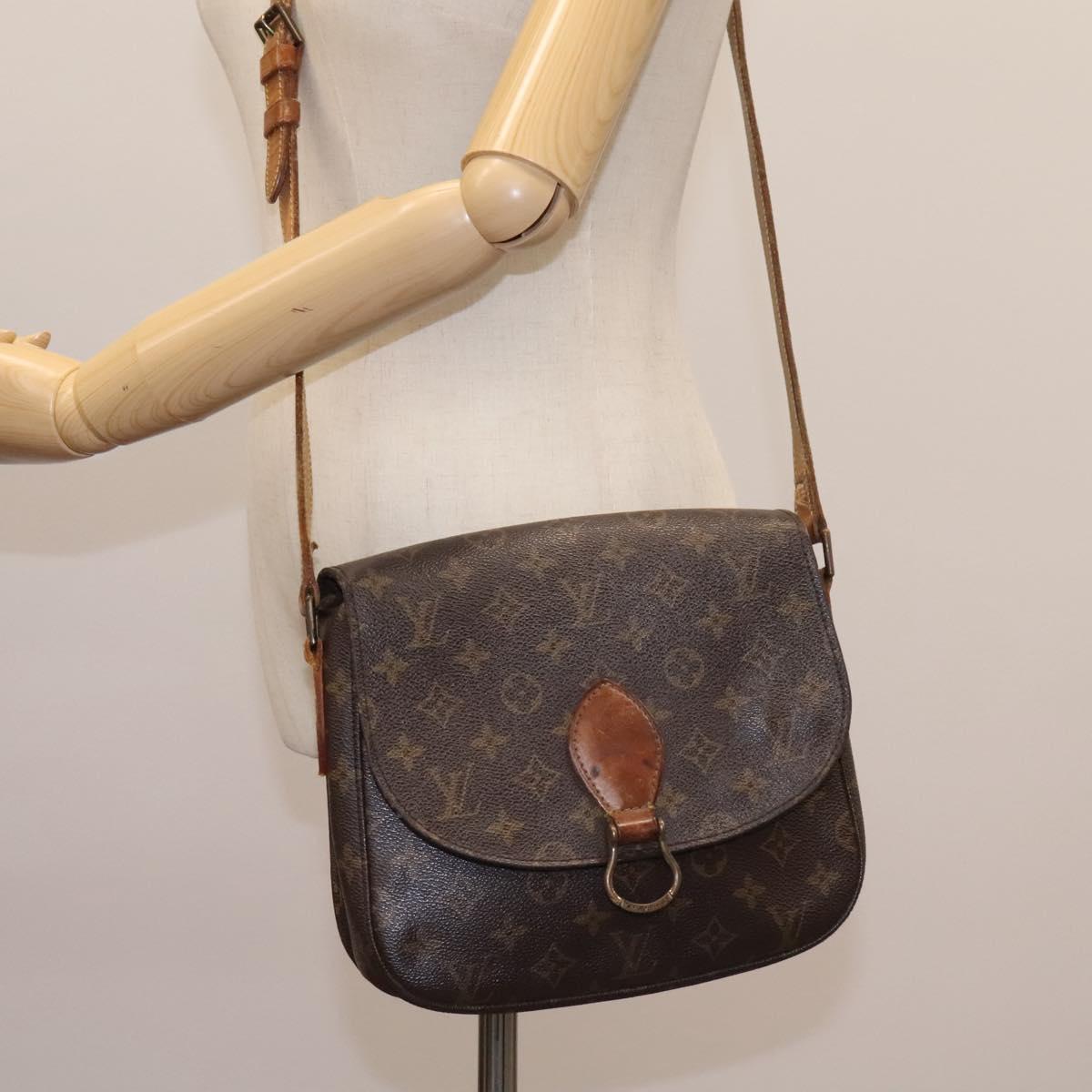 LOUIS VUITTON Monogram Saint Cloud GM Shoulder Bag M51242 LV Auth BD275