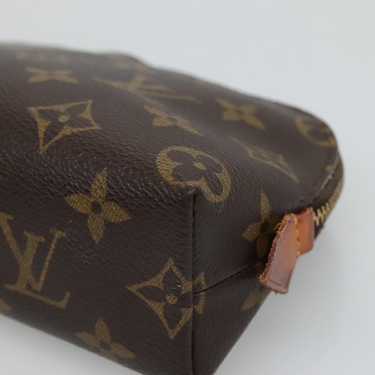 LOUIS VUITTON Monogram Pochette Cosmetic PM Cosmetic Pouch M47515 LV Auth BD289