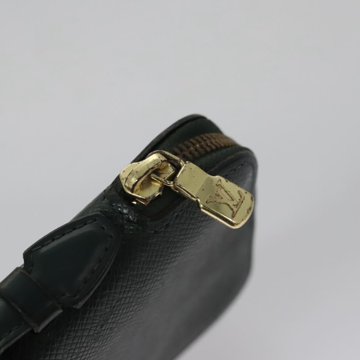 LOUIS VUITTON Taiga Organizer Atoll Travel Case Ardoise M30652 LV Auth BD299