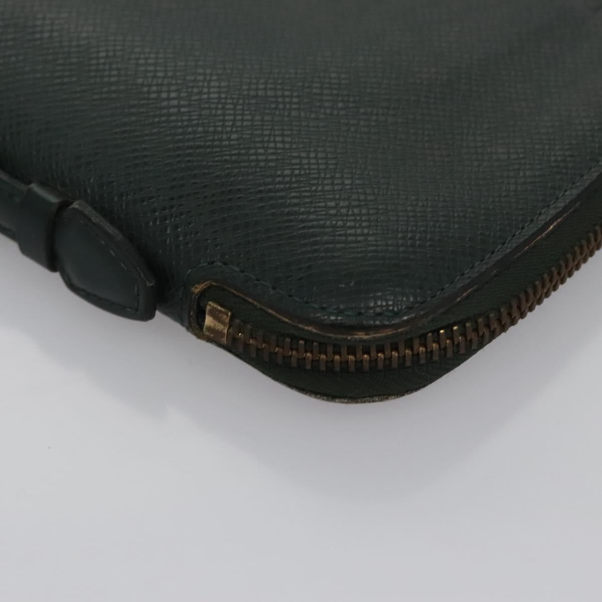 LOUIS VUITTON Taiga Organizer Atoll Travel Case Ardoise M30652 LV Auth BD299