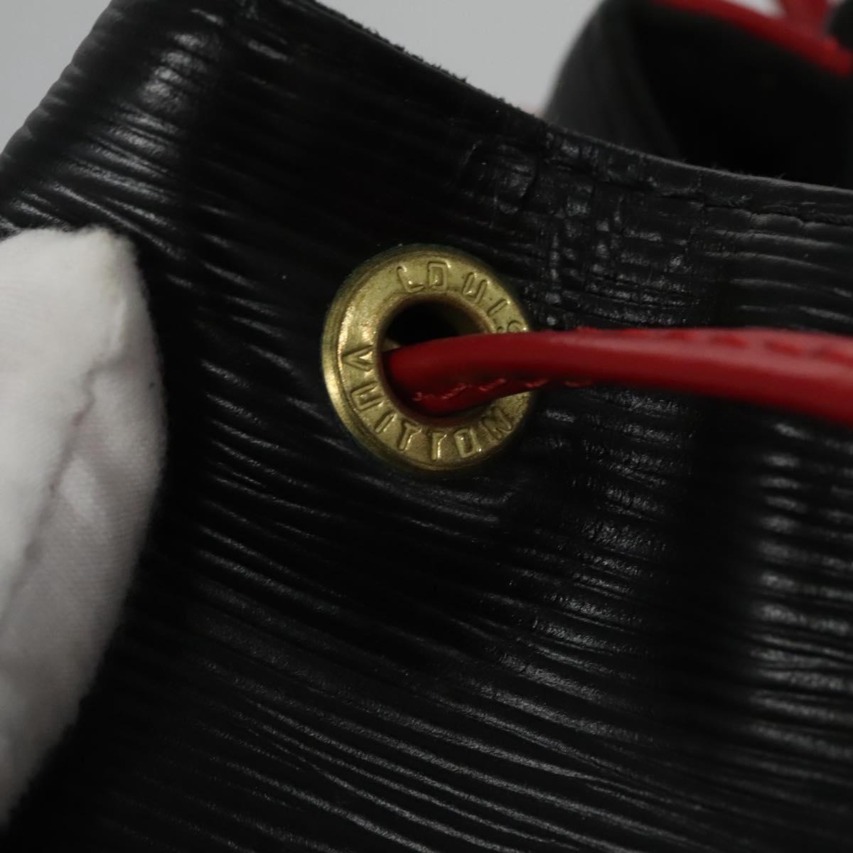LOUIS VUITTON Epi Noe Shoulder Bag Bicolor Black Red M44017 LV Auth BD310
