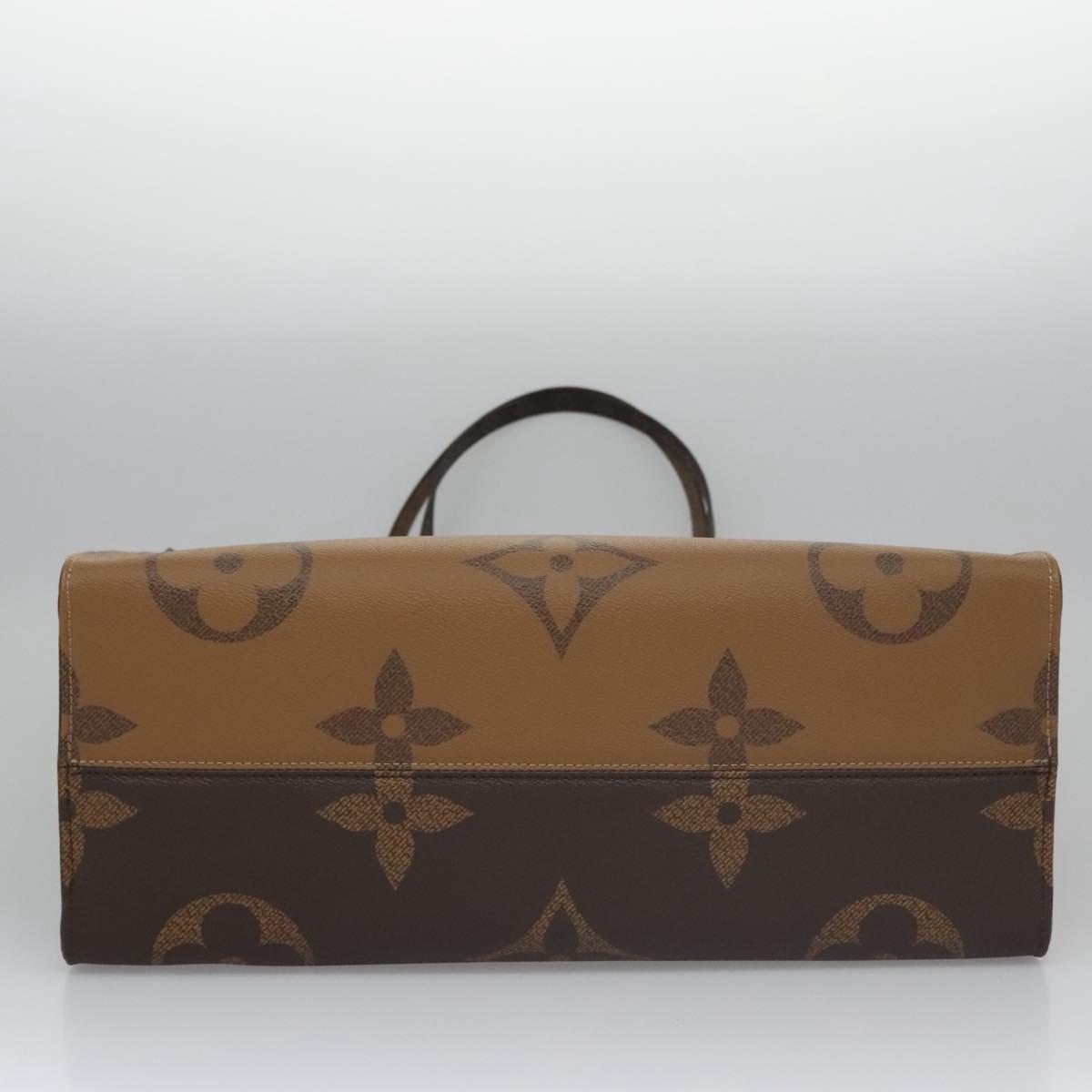 LOUIS VUITTON Monogram Reverse Giant On The Go GM Tote Bag M45320 Auth BD313S