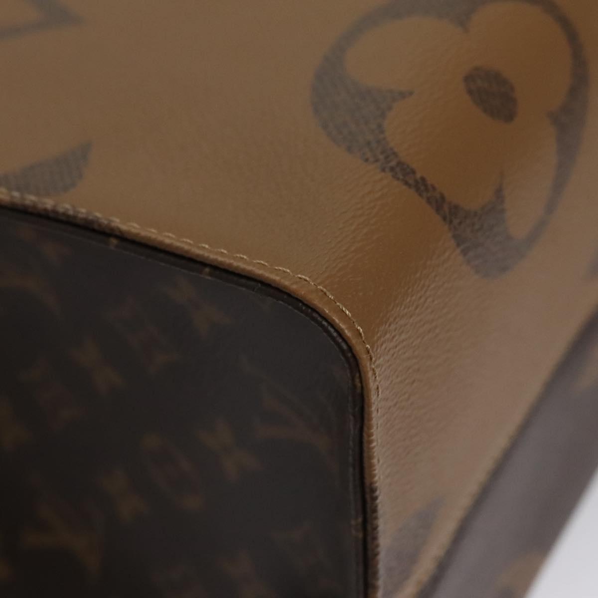 LOUIS VUITTON Monogram Reverse Giant On The Go GM Tote Bag M45320 Auth BD313S