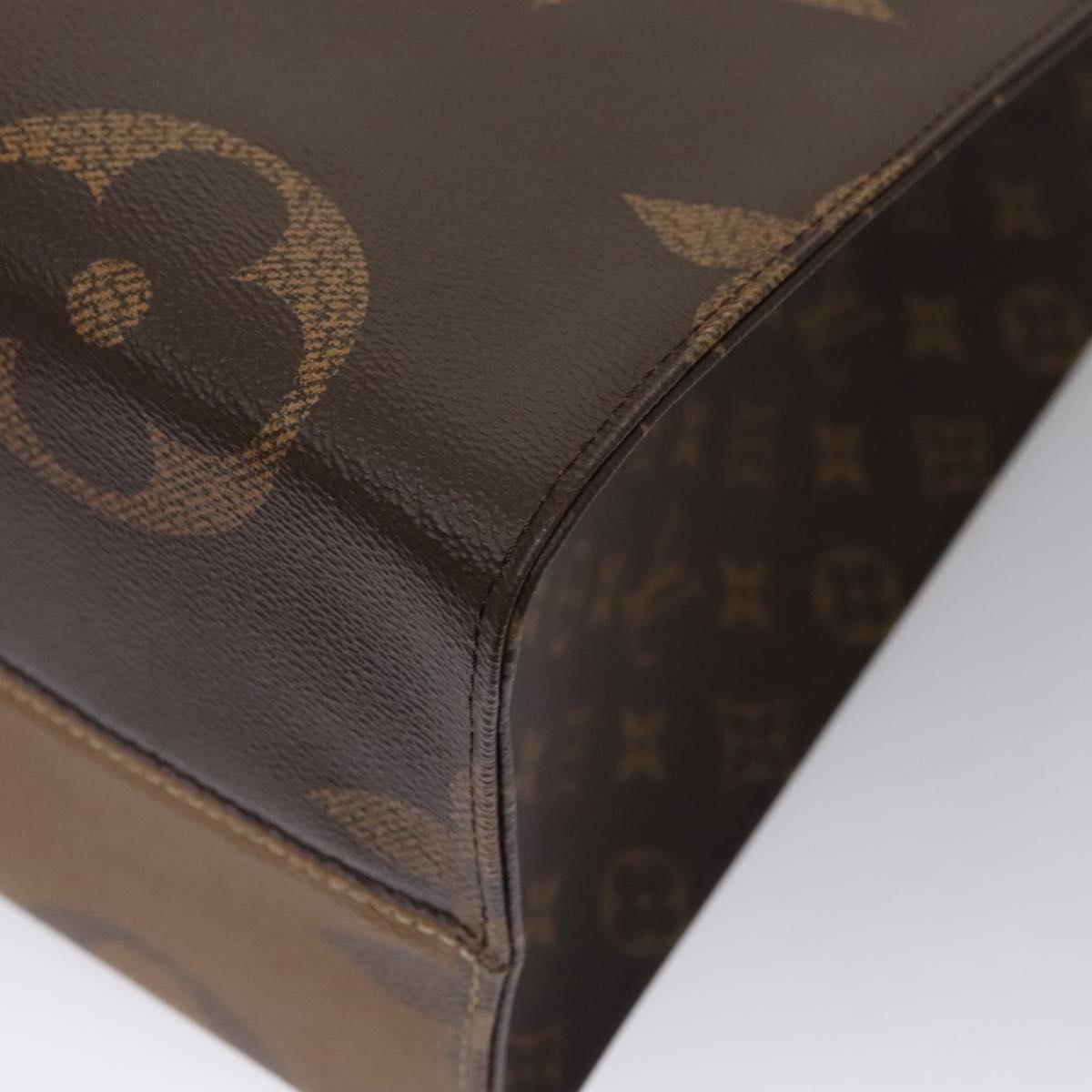 LOUIS VUITTON Monogram Reverse Giant On The Go GM Tote Bag M45320 Auth BD313S