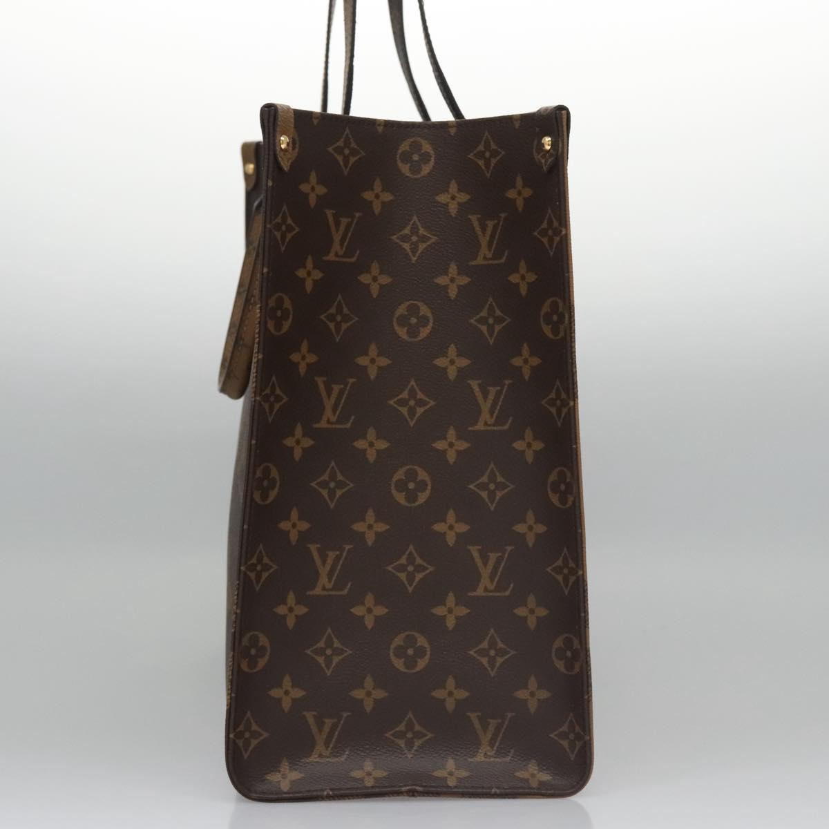 LOUIS VUITTON Monogram Reverse Giant On The Go GM Tote Bag M45320 Auth BD313S