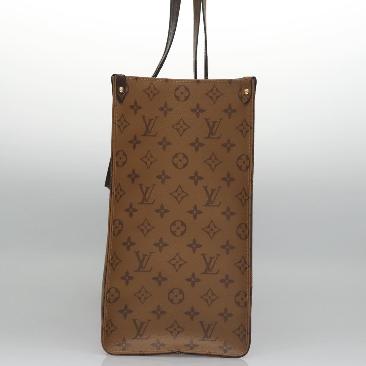 LOUIS VUITTON Monogram Reverse Giant On The Go GM Tote Bag M45320 Auth BD313S