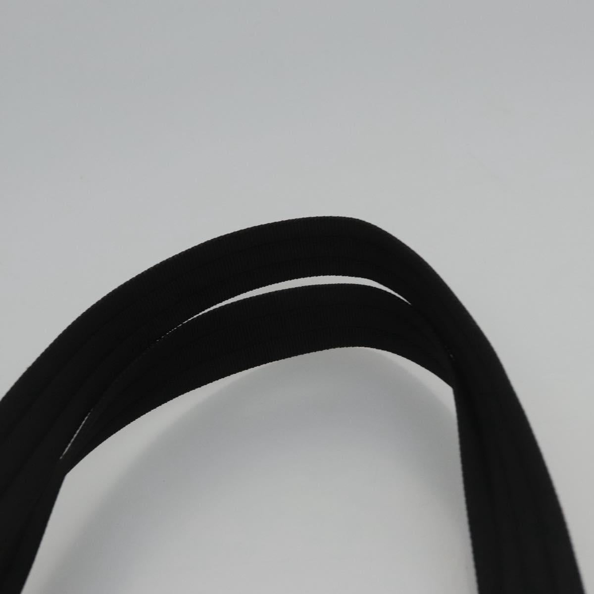 Salvatore Ferragamo Gancini Tote Bag Canvas Black Auth BD344