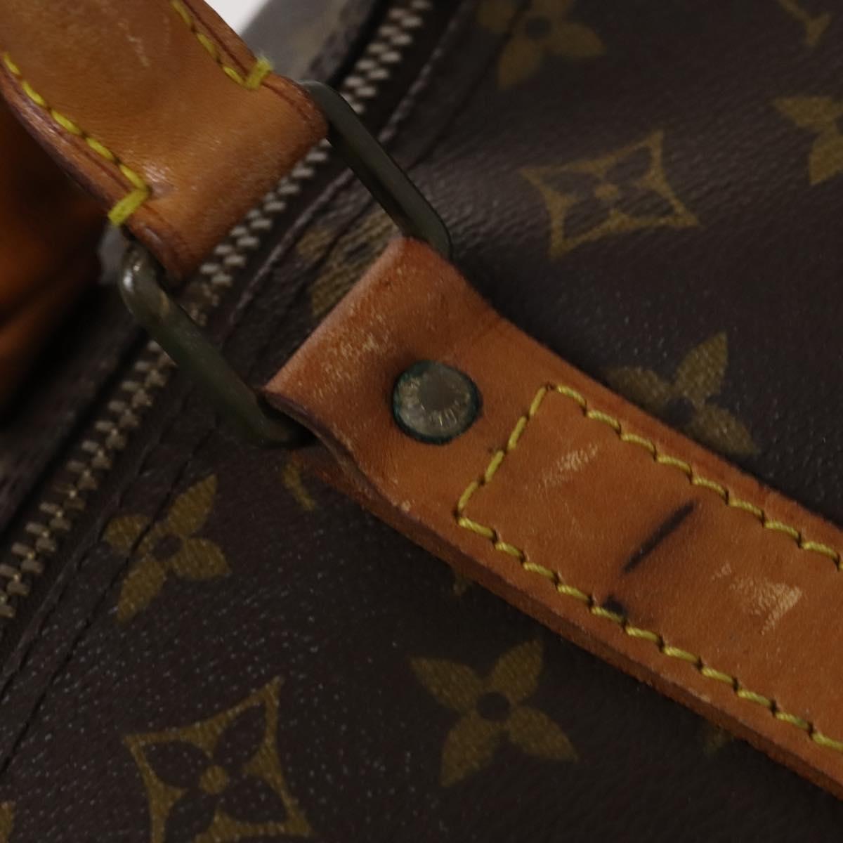 LOUIS VUITTON Monogram Keepall 60 Boston Bag M41422 LV Auth BD363