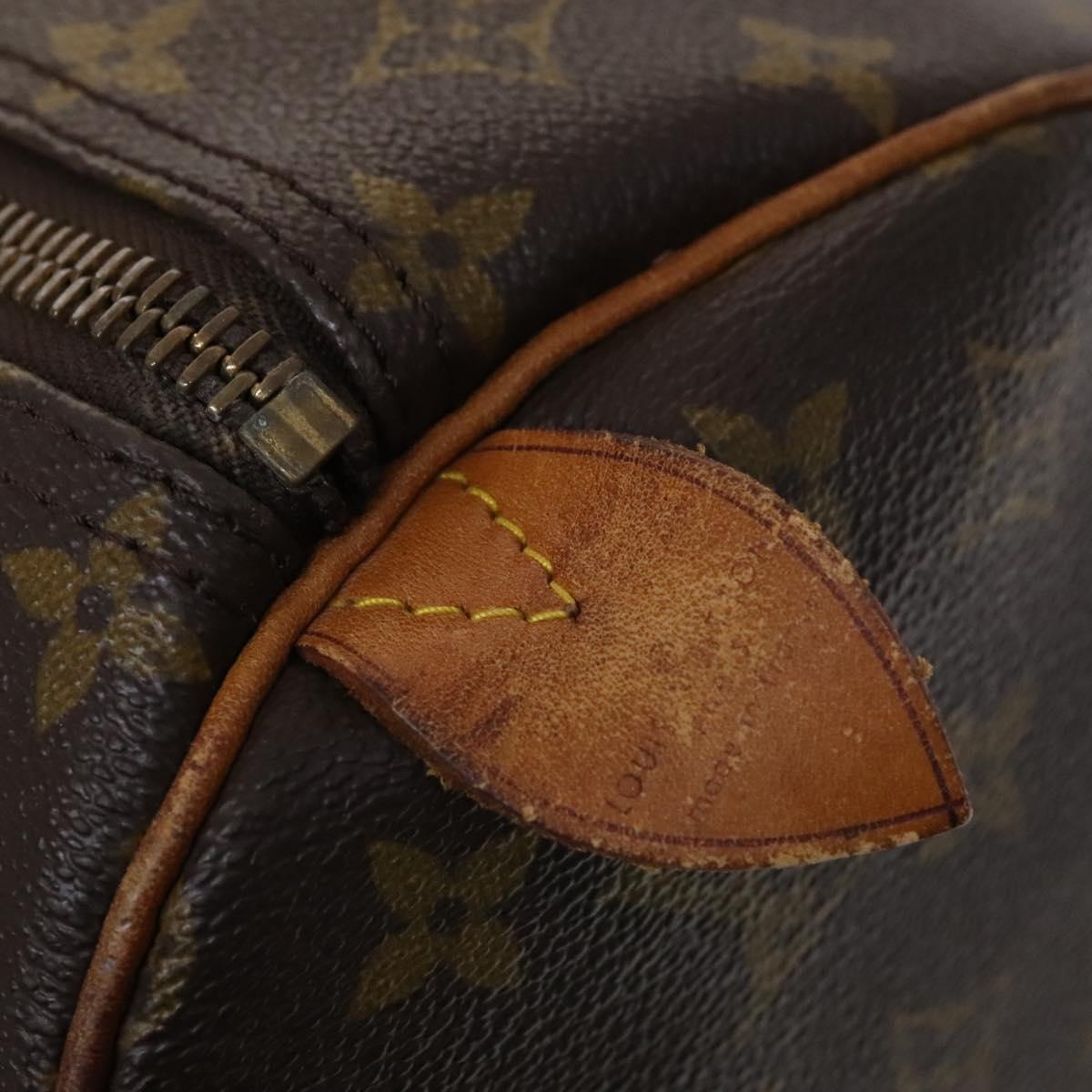 LOUIS VUITTON Monogram Keepall 60 Boston Bag M41422 LV Auth BD363