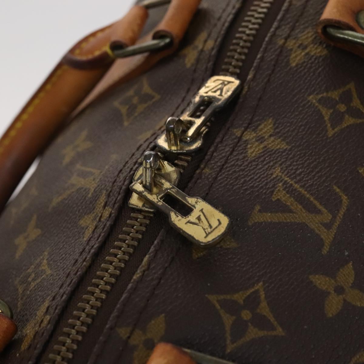 LOUIS VUITTON Monogram Keepall 60 Boston Bag M41422 LV Auth BD363