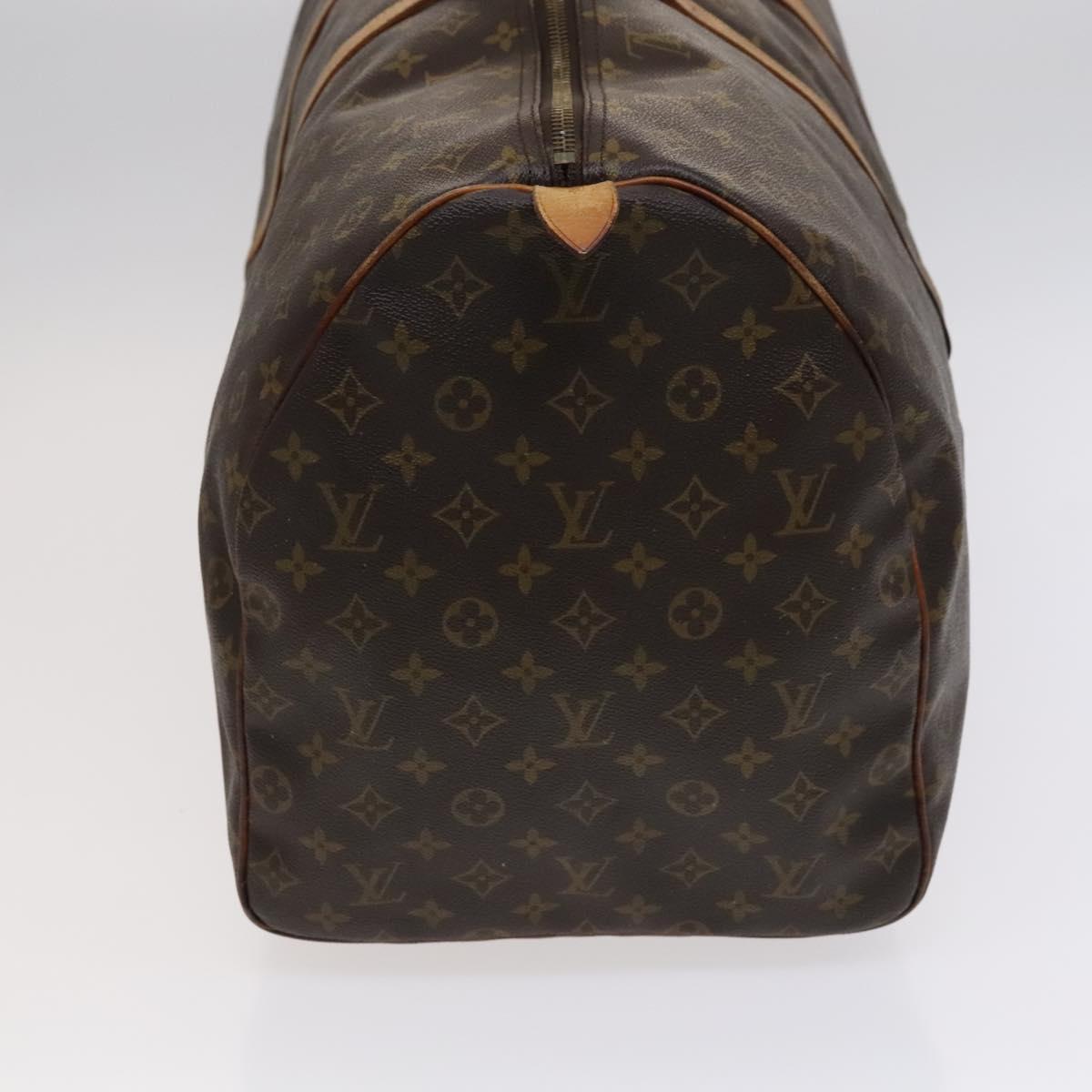 LOUIS VUITTON Monogram Keepall 60 Boston Bag M41422 LV Auth BD363