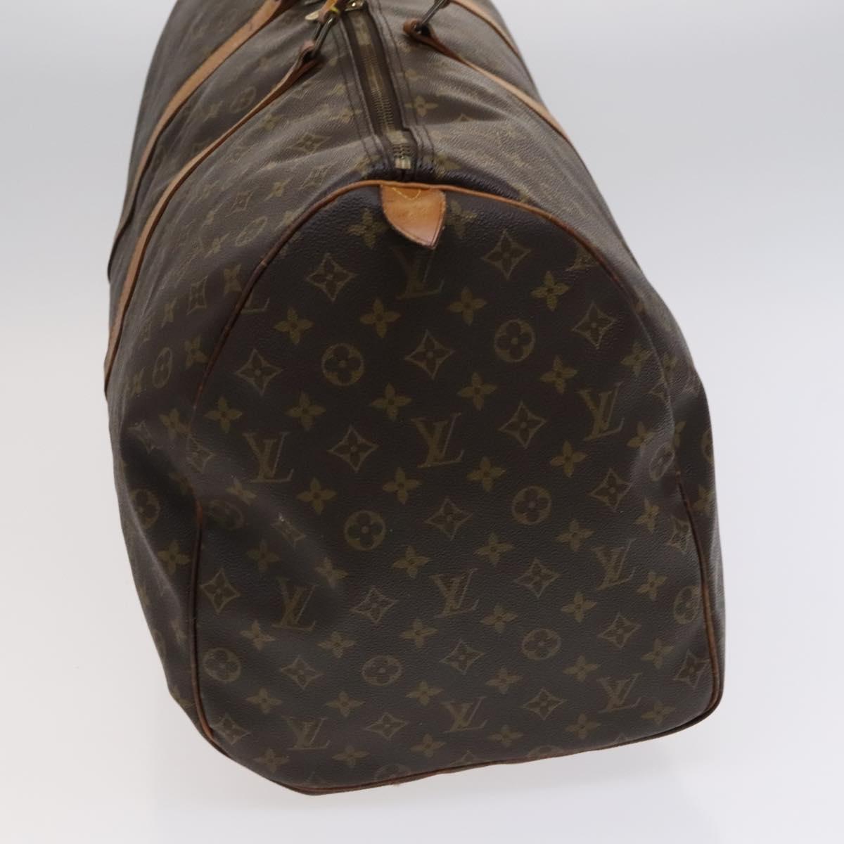 LOUIS VUITTON Monogram Keepall 60 Boston Bag M41422 LV Auth BD363