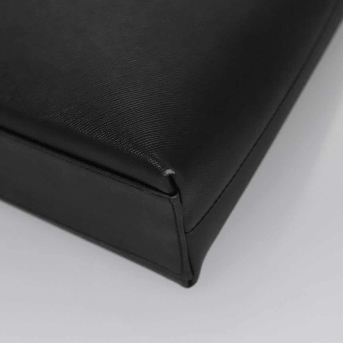 Salvatore Ferragamo Gancini Shoulder Bag Leather Black Auth BD371