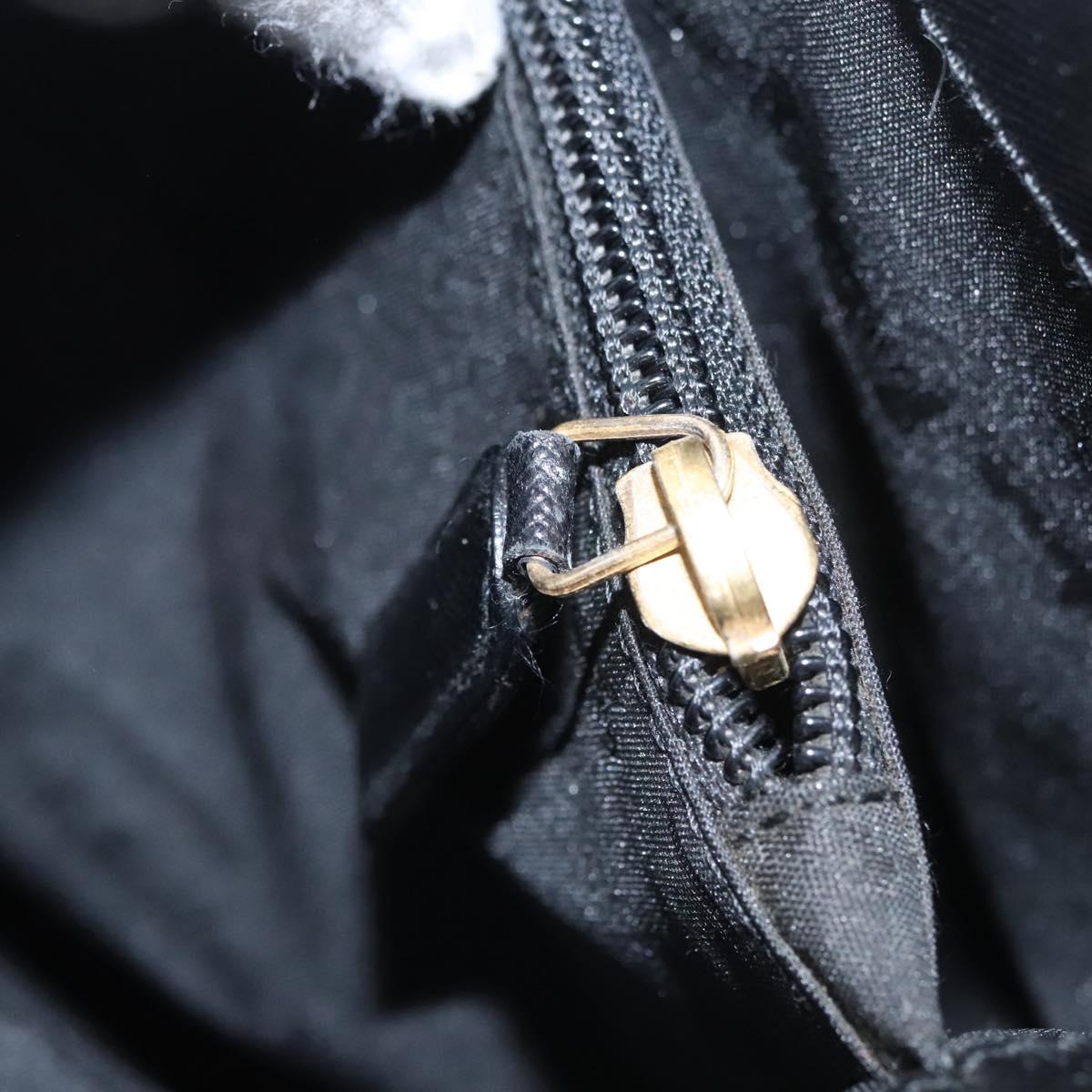 Salvatore Ferragamo Gancini Shoulder Bag Leather Black Auth BD371