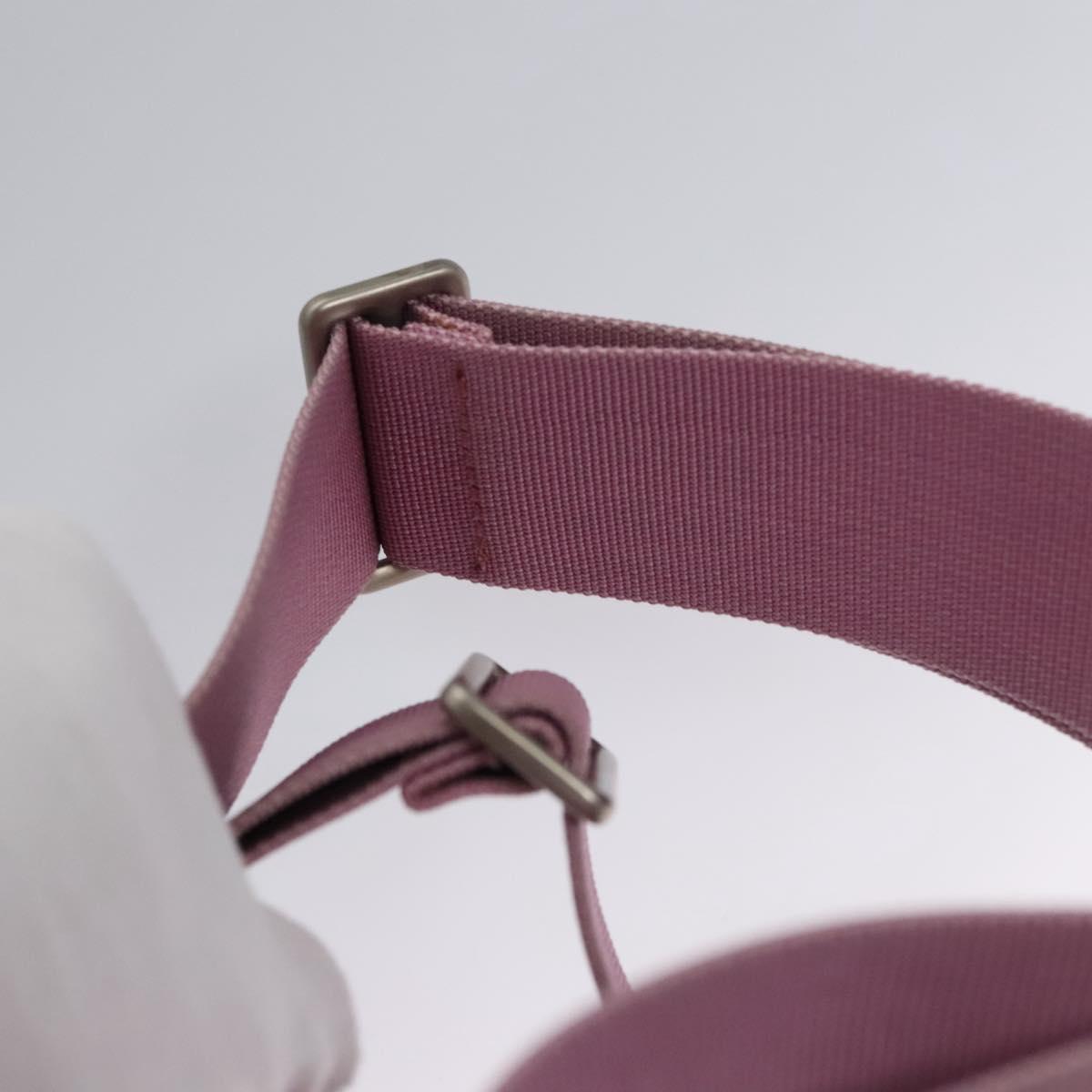 CHANEL New Travel Line Backpack Canvas Pink CC Auth BD376