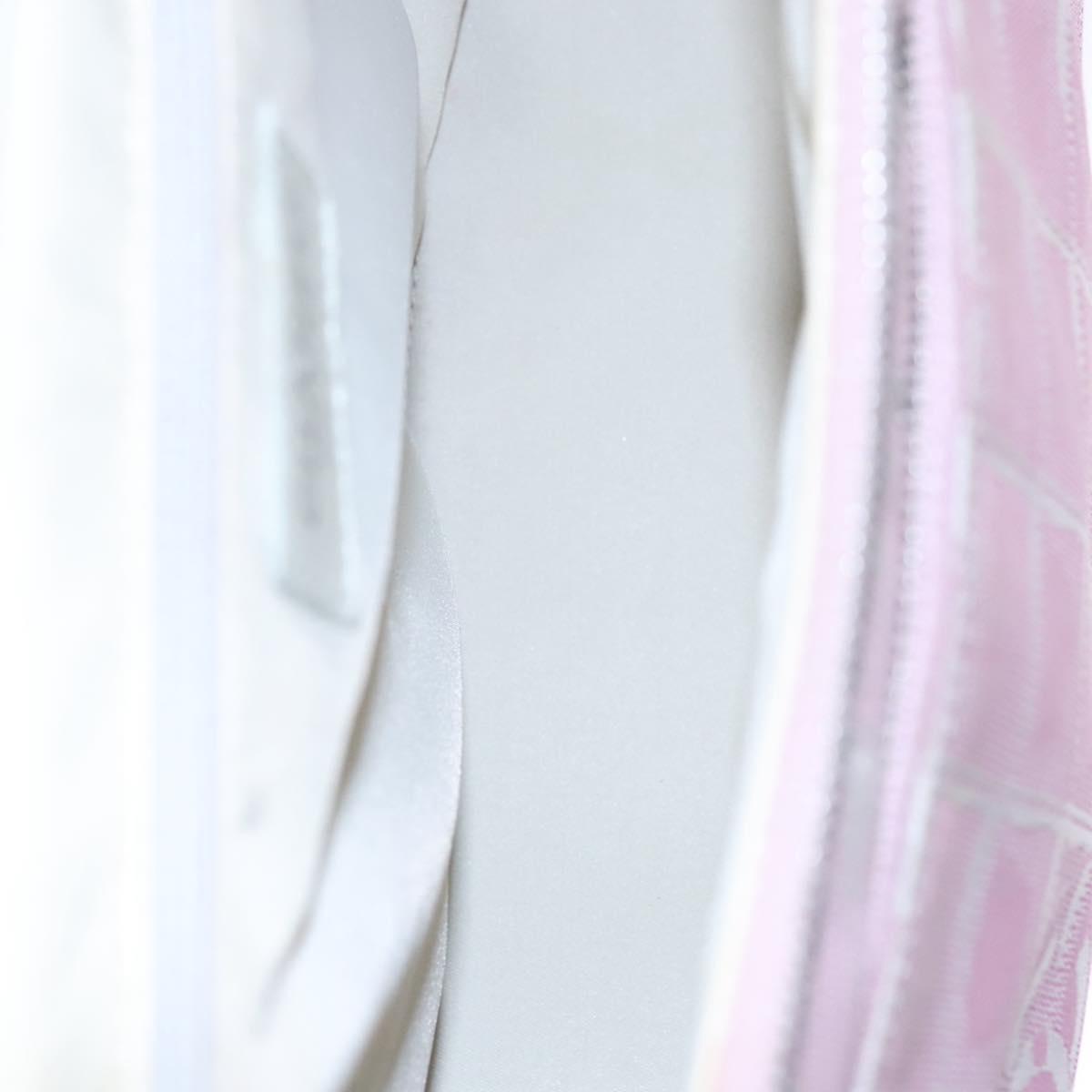 CHANEL New Travel Line Backpack Canvas Pink CC Auth BD376