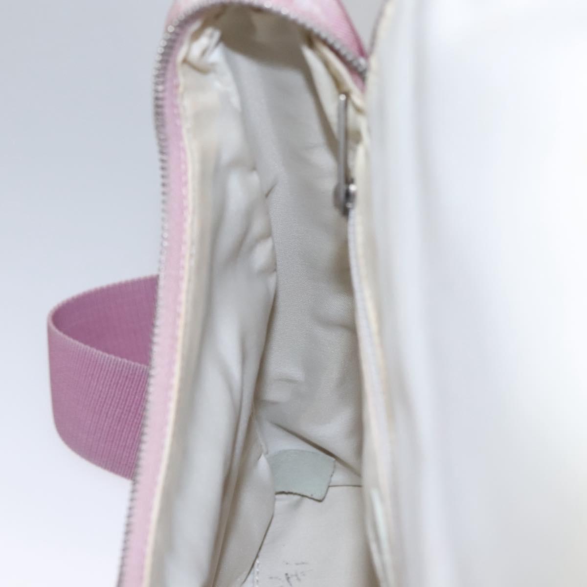 CHANEL New Travel Line Backpack Canvas Pink CC Auth BD376