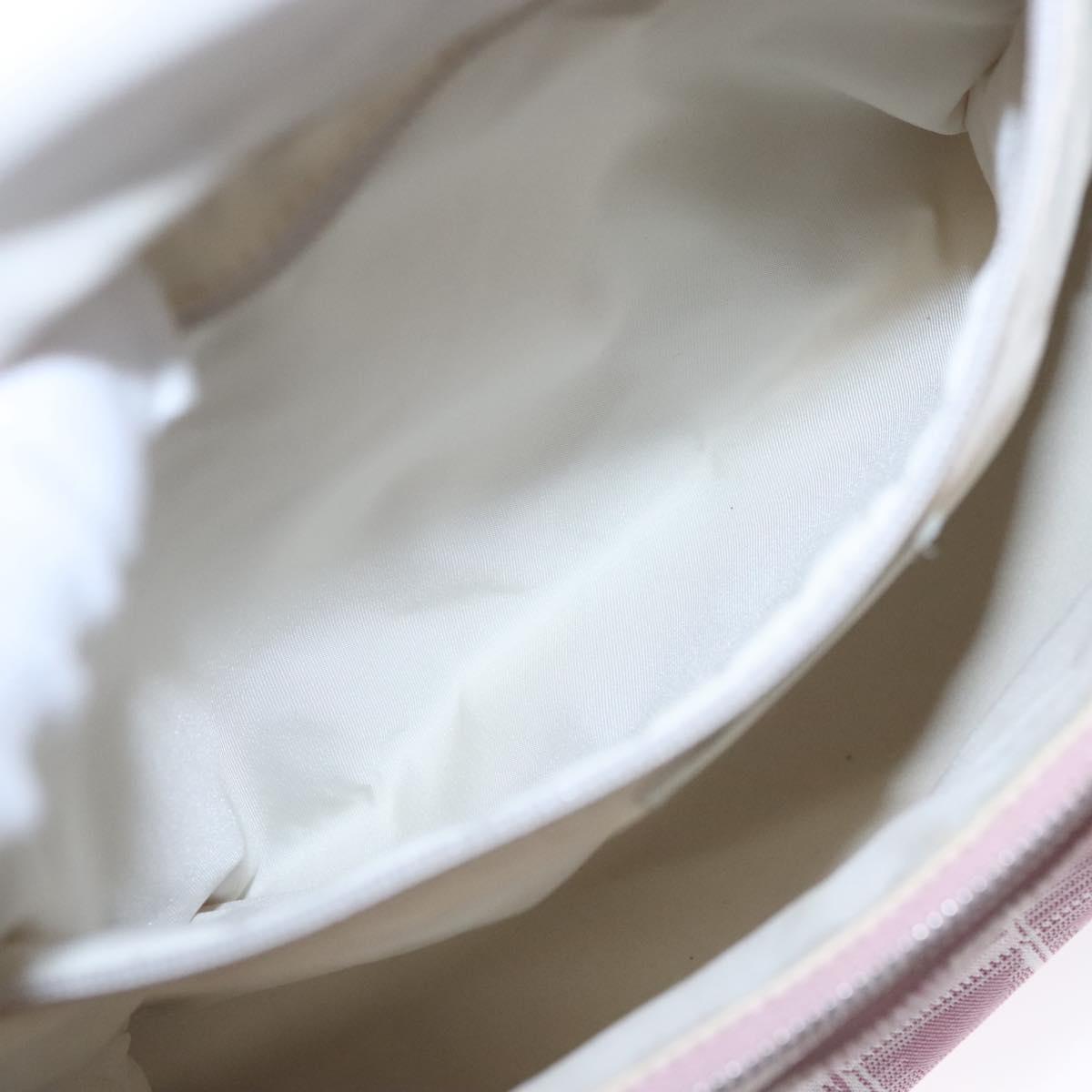 CHANEL New Travel Line Backpack Canvas Pink CC Auth BD376