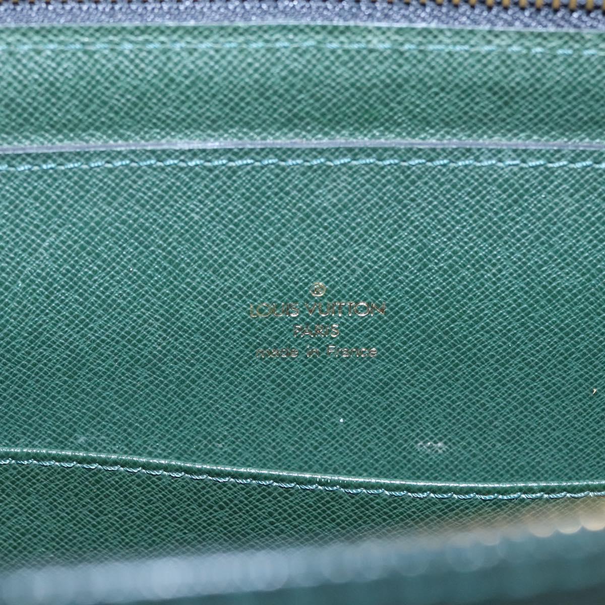 LOUIS VUITTON Taiga Porte Documents Rozan Bag Epicea M30054 LV Auth BD388