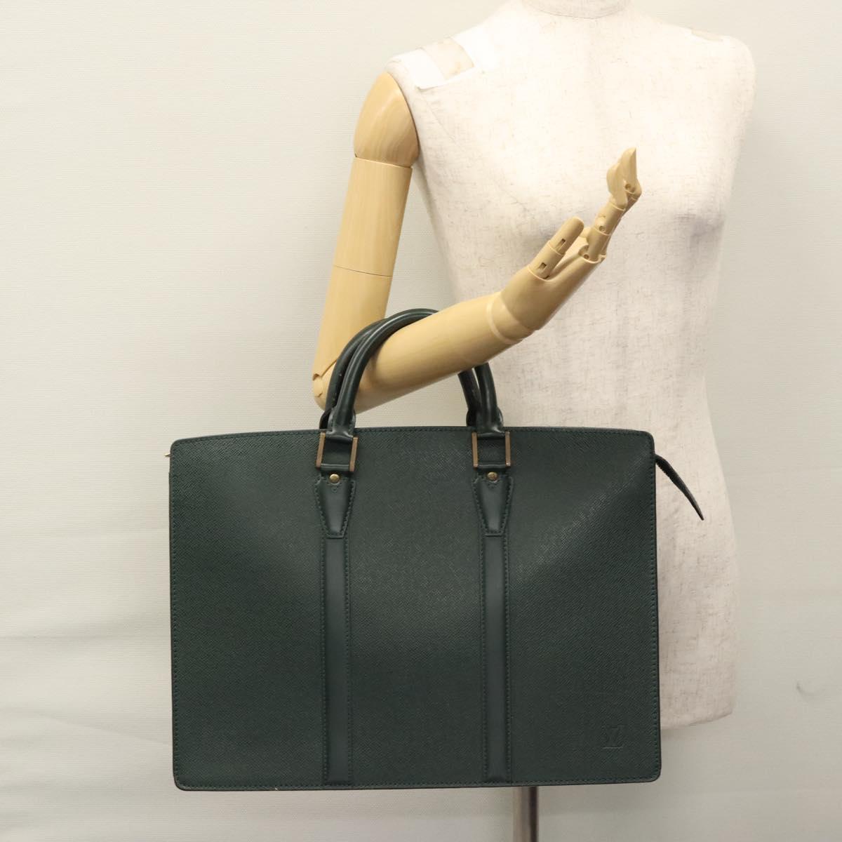 LOUIS VUITTON Taiga Porte Documents Rozan Bag Epicea M30054 LV Auth BD388