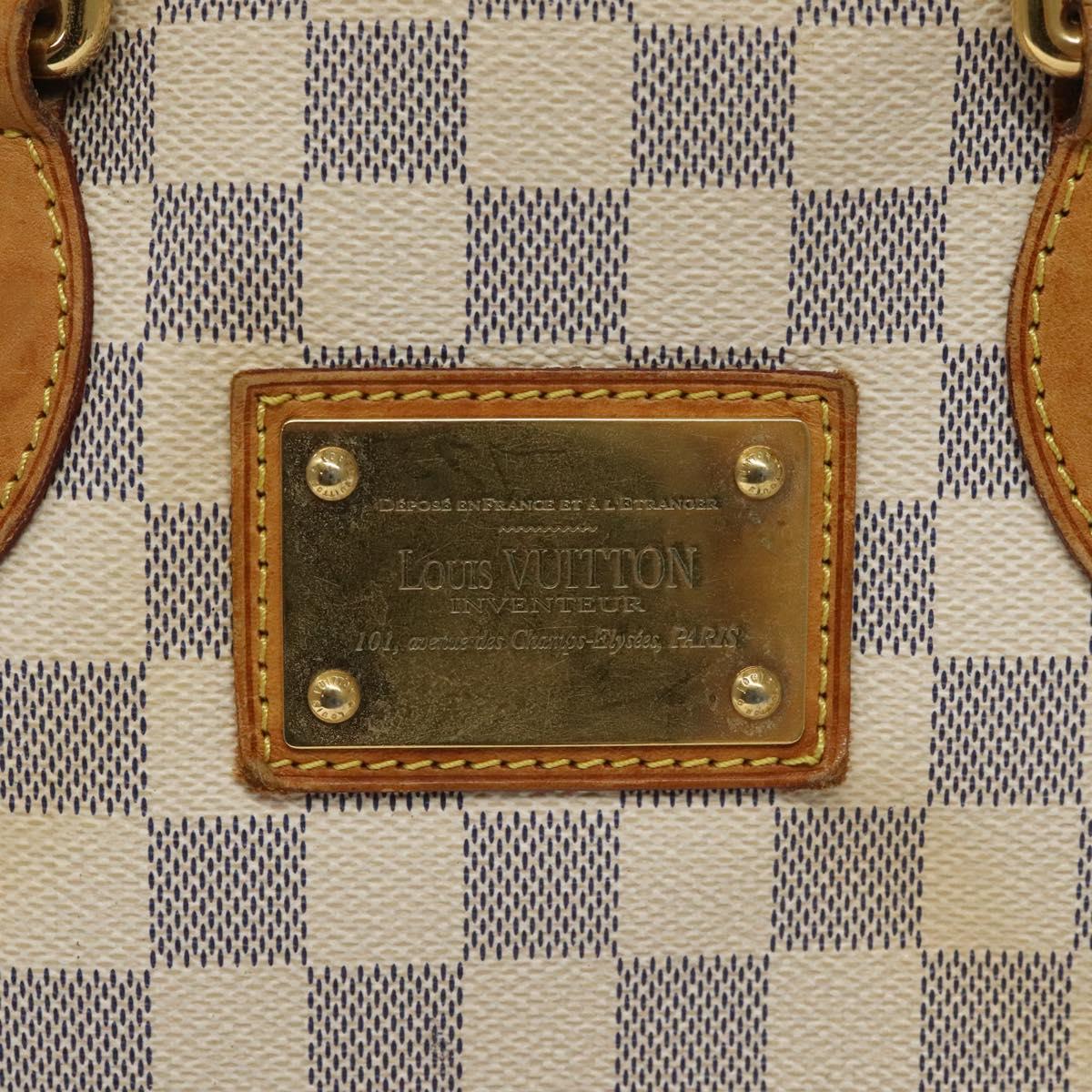 LOUIS VUITTON Damier Azur Hampstead PM Tote Bag N51207 LV Auth BD432