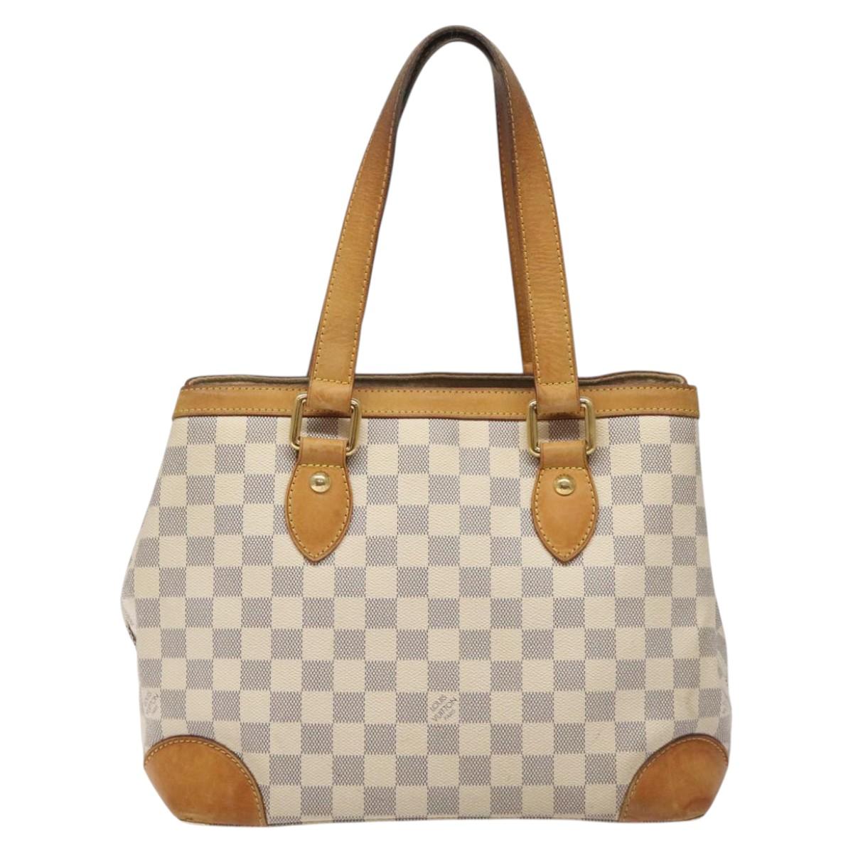 LOUIS VUITTON Damier Azur Hampstead PM Tote Bag N51207 LV Auth BD432