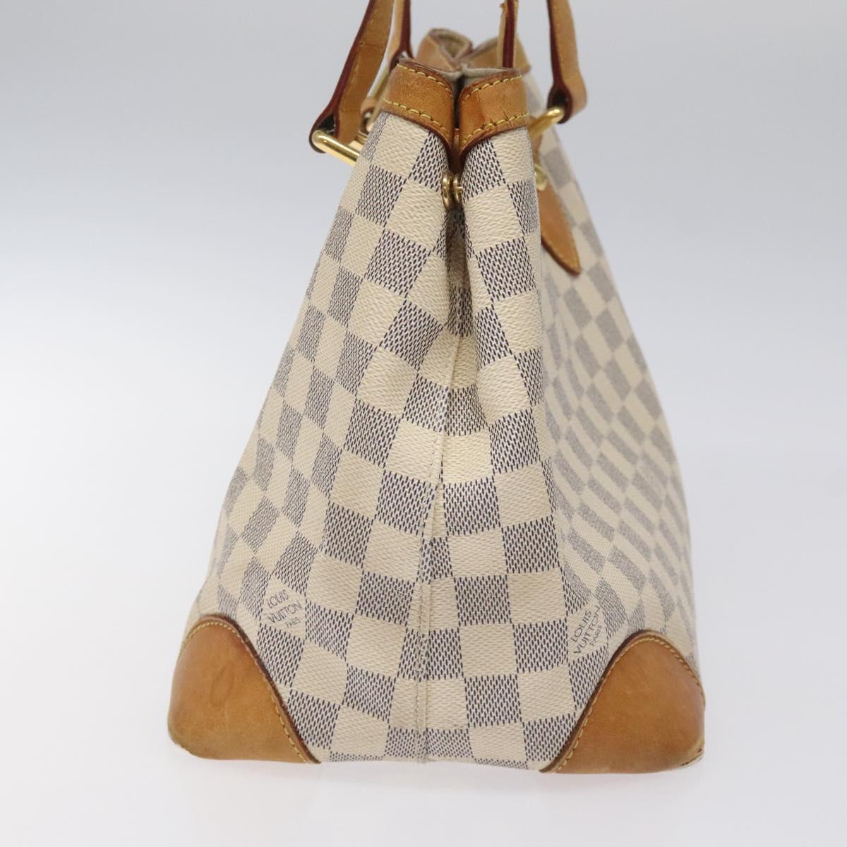 LOUIS VUITTON Damier Azur Hampstead PM Tote Bag N51207 LV Auth BD432