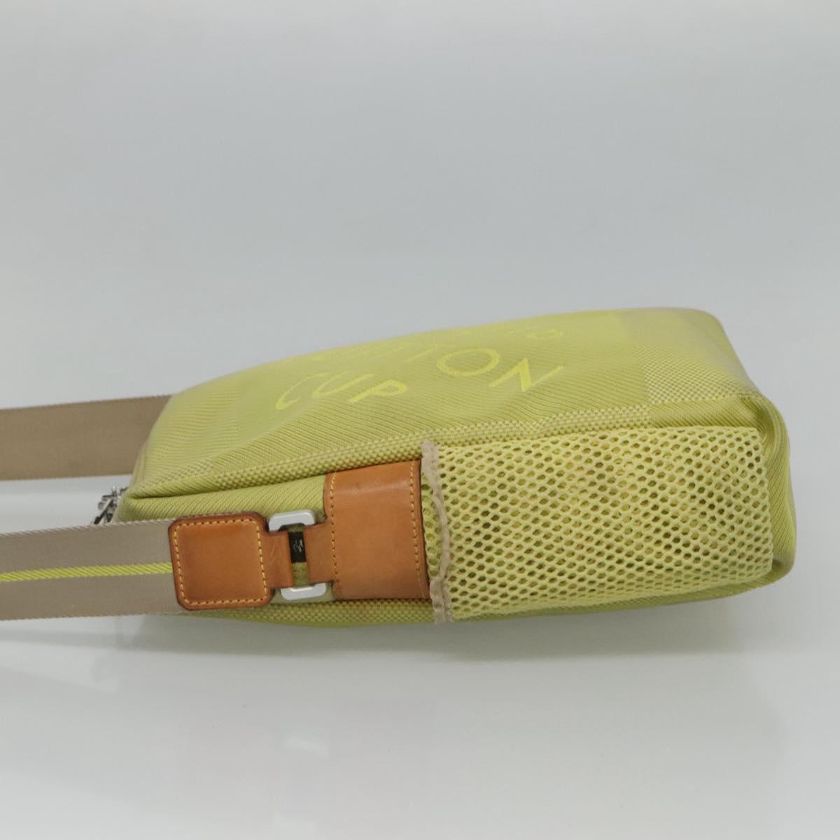 LOUIS VUITTON Damier Geant LV Cup Weatherly Bag Yellow M80636 LV Auth BD482