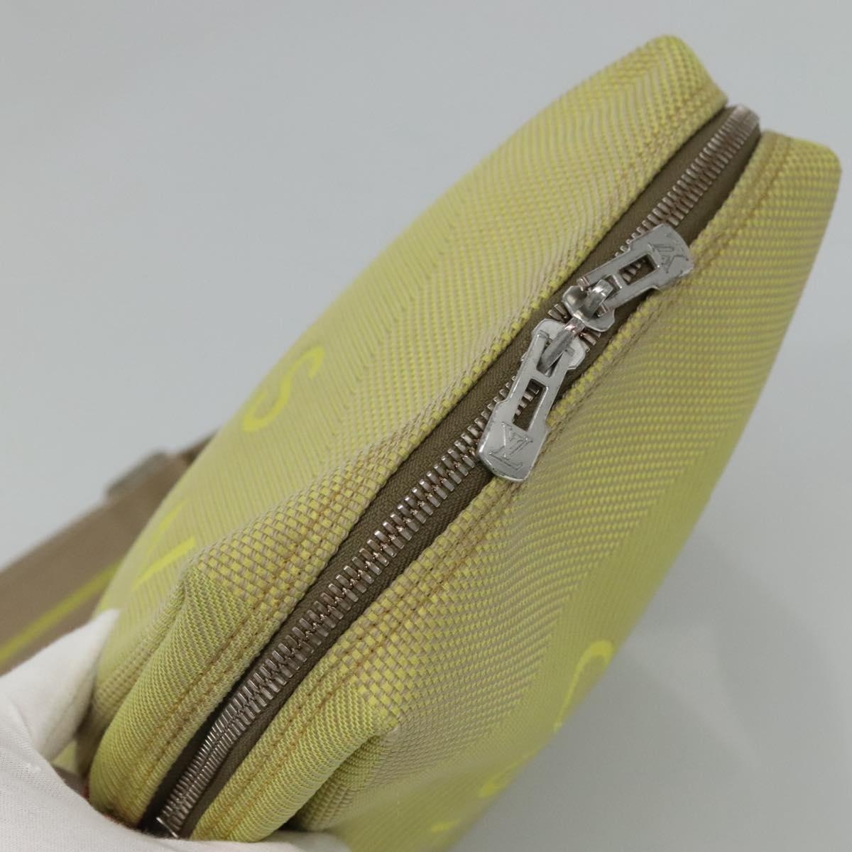 LOUIS VUITTON Damier Geant LV Cup Weatherly Bag Yellow M80636 LV Auth BD482