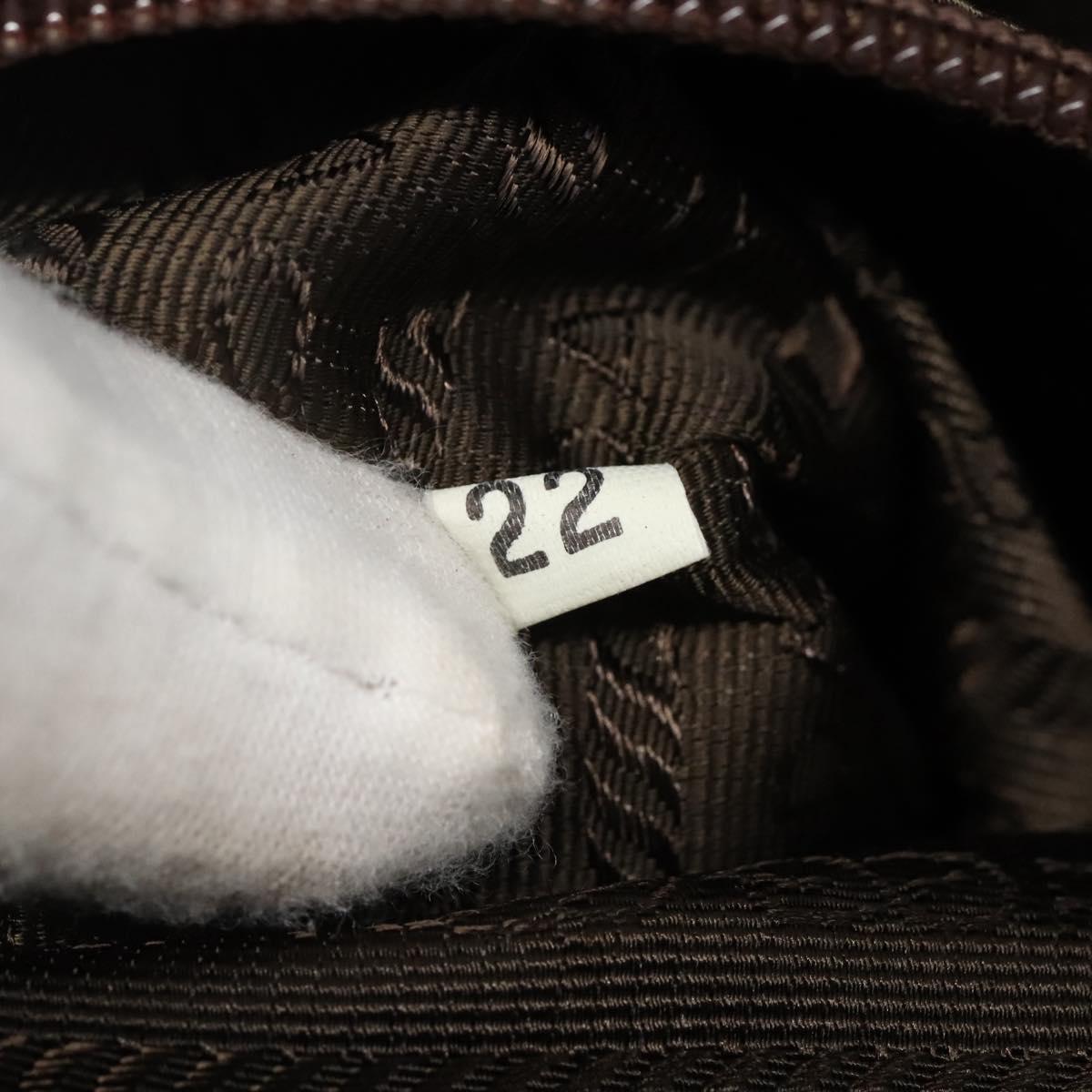 PRADA Hand Bag Nylon Khaki Auth BD490