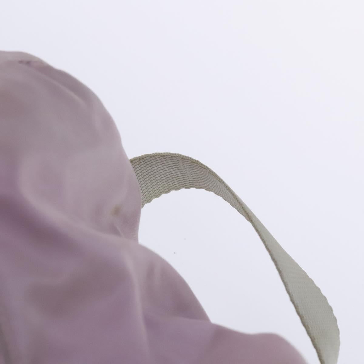 PRADA Backpack Nylon Pink Silver Auth BD597